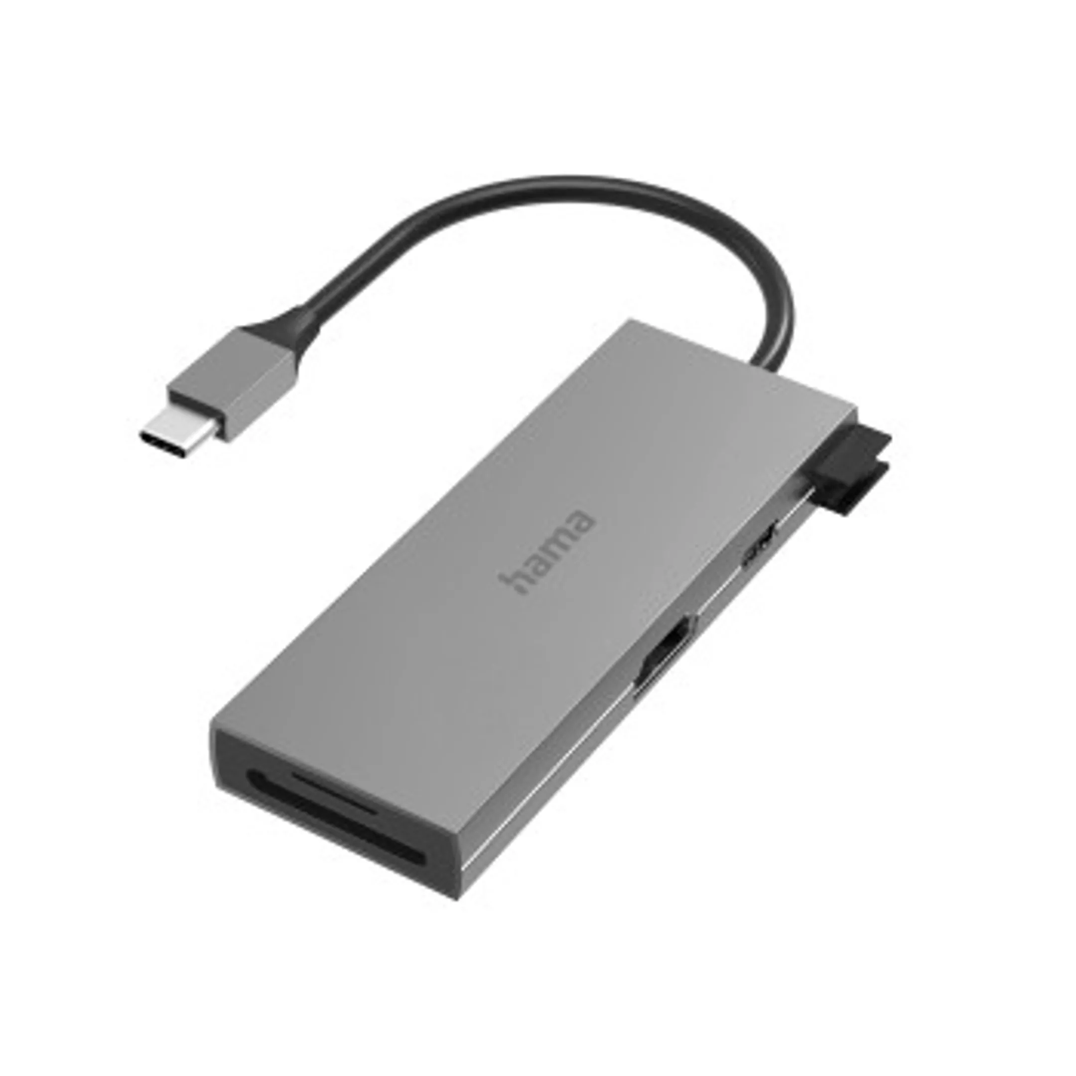 USB-C-hub, Multiport, 6-poorts, 2x USB-A, USB-C, HDMI™, SD, microSD