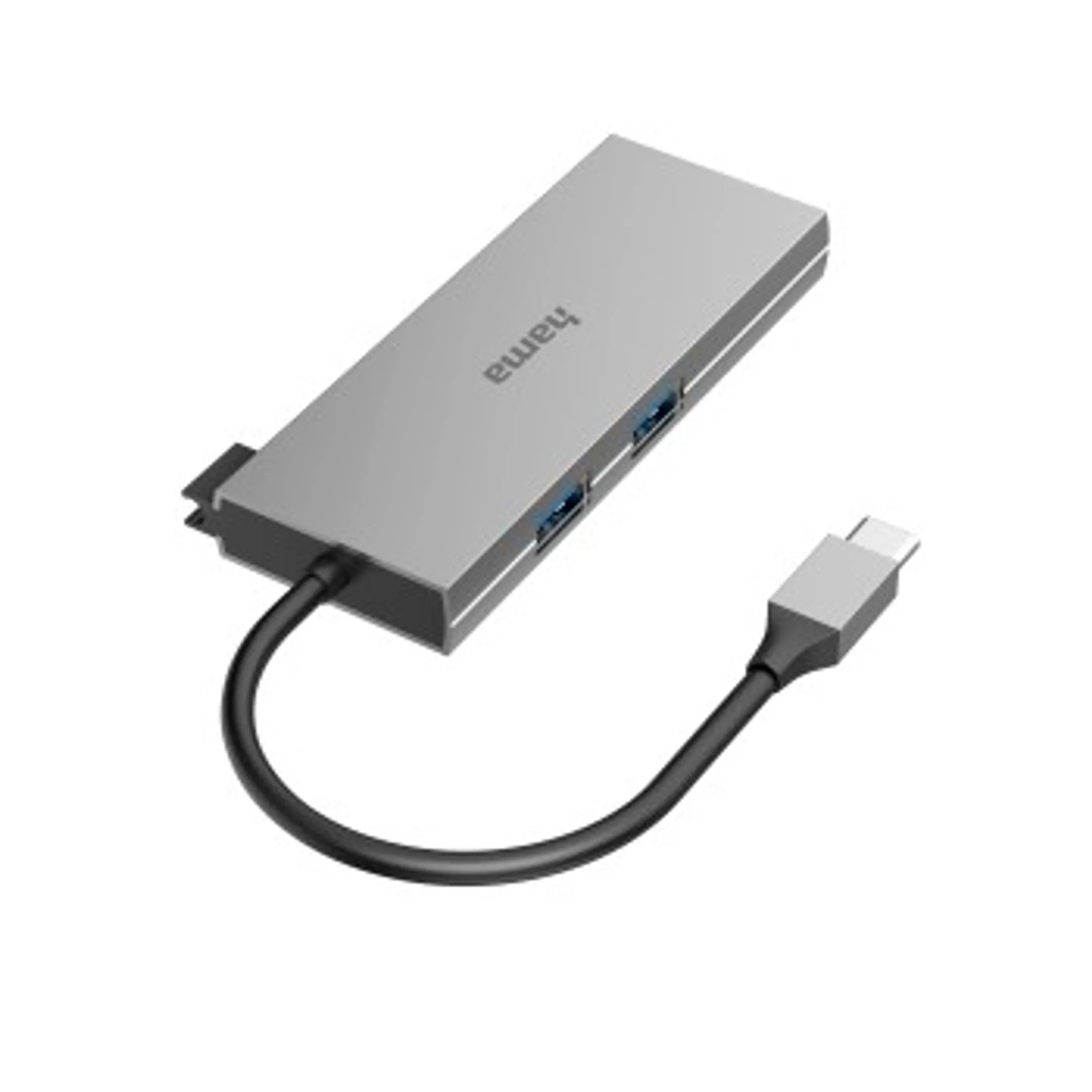 Hama USB-C-hub, Multiport, 6-poorts, 2x USB-A, USB-C, HDMI™, SD, microSD image