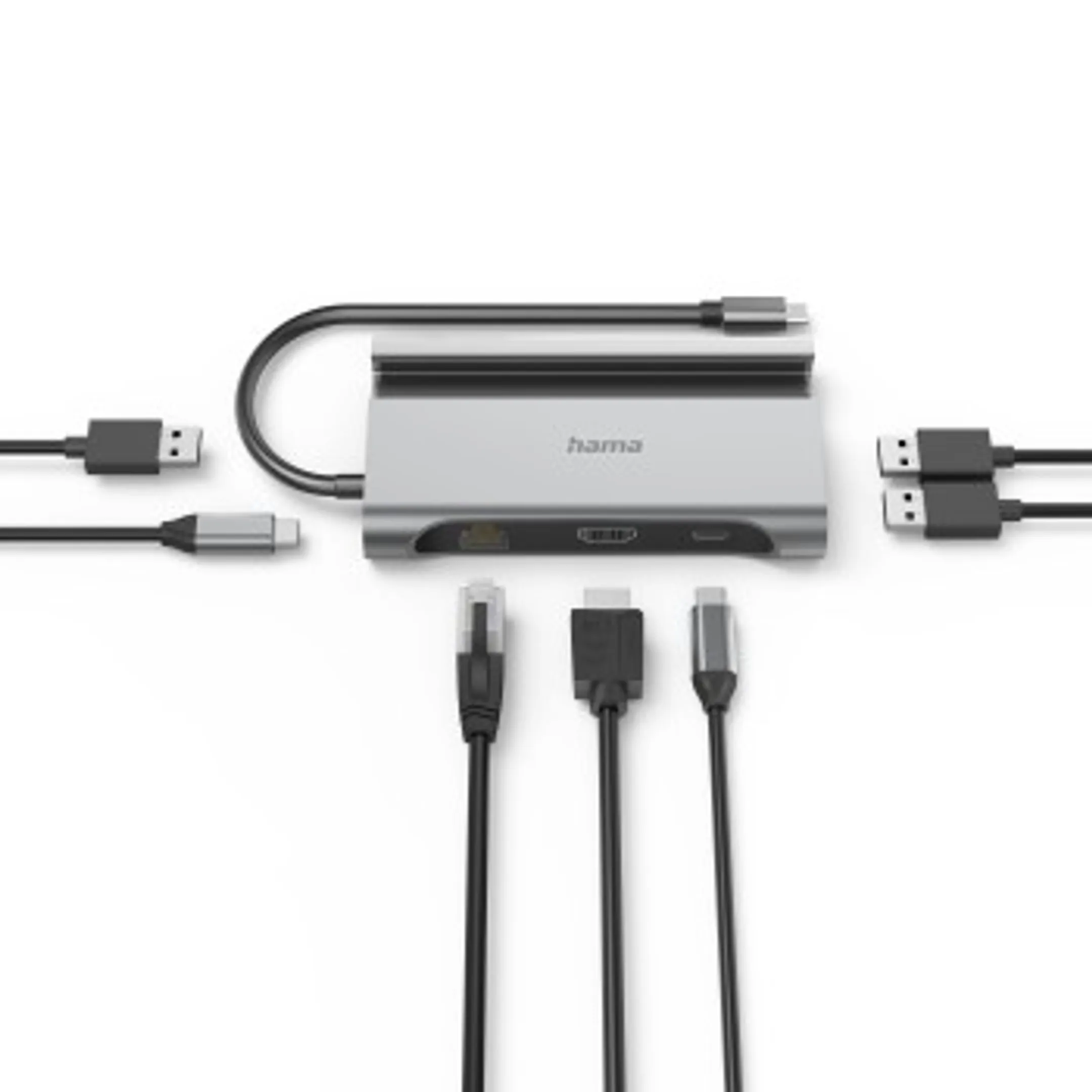 Hama USB-C-hub, "Connect2Mobile V2", Multiport, 7 poorten image
