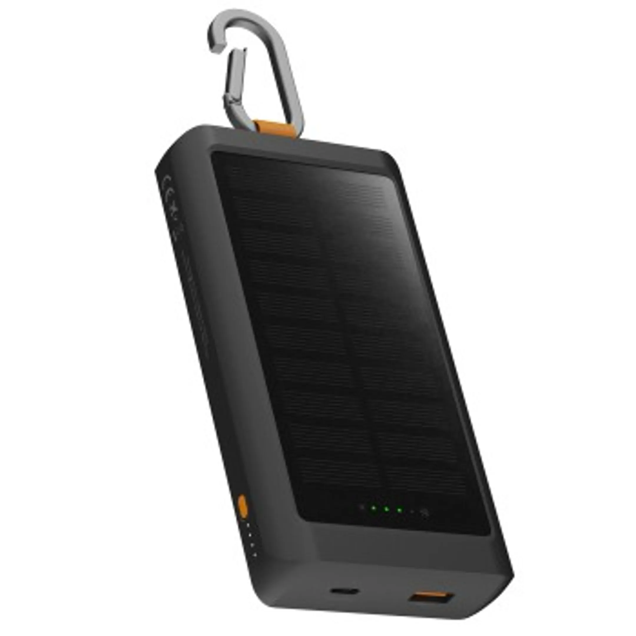 "Go2 Solar & Light PowerPack, 10000 mAh, 15 W, Charbon noir "