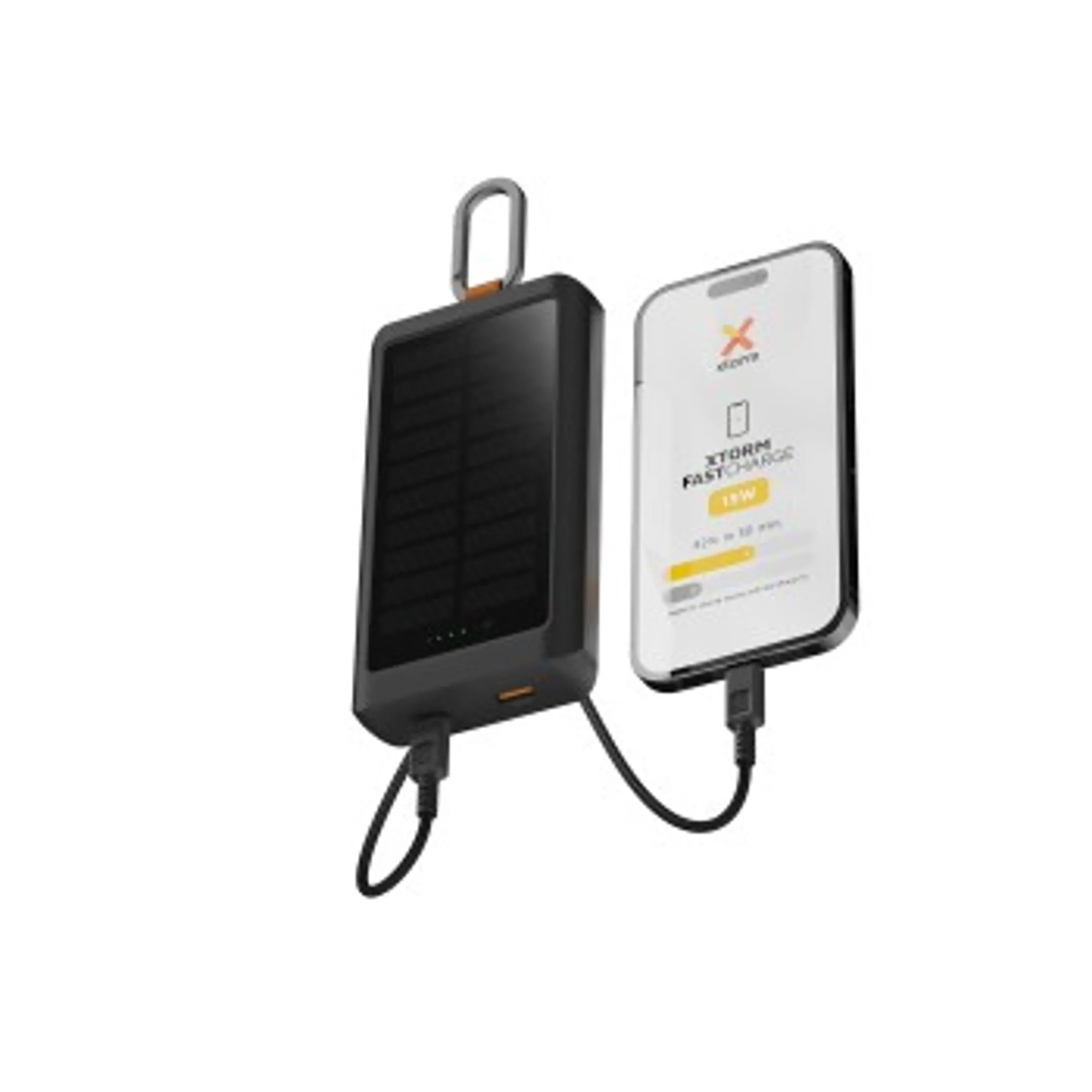 Xtorm "Go2 Solar & Light PowerPack, 10000 mAh, 15 W, Charbon noir " image