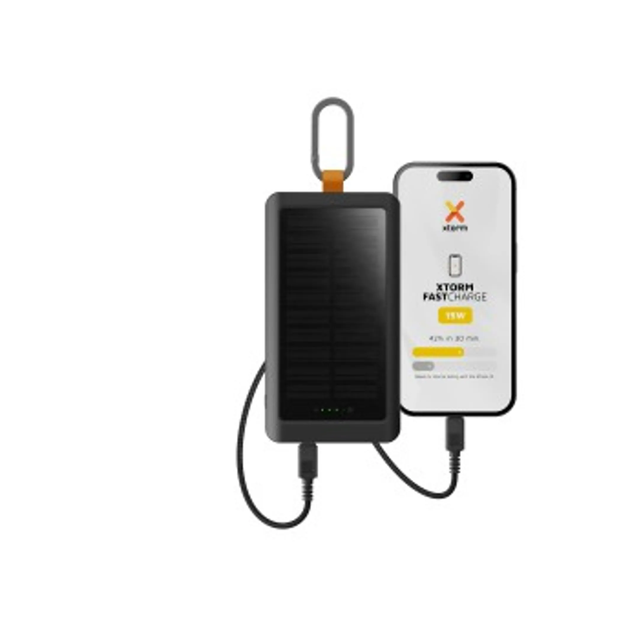 Xtorm "Go2 Solar & Light PowerPack, 10000 mAh, 15 W, Charbon noir " image