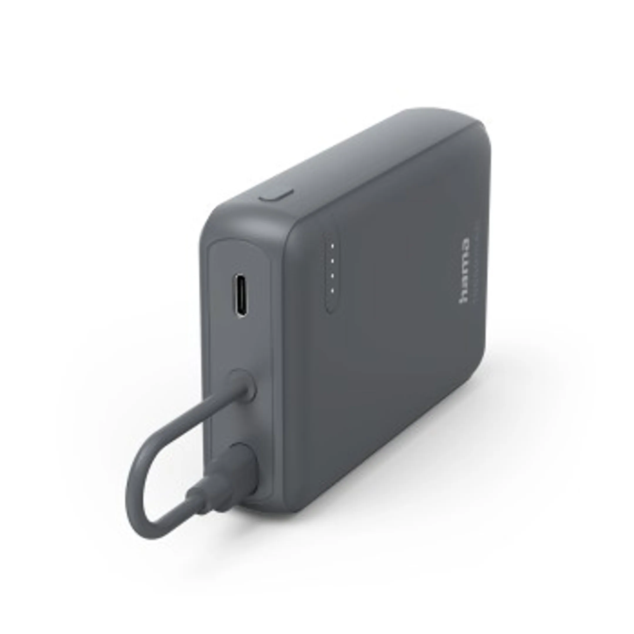 Power Pack "Travel" avec câble, 10 000 mAh, 2 sorties : 2xUSB-C, Gris