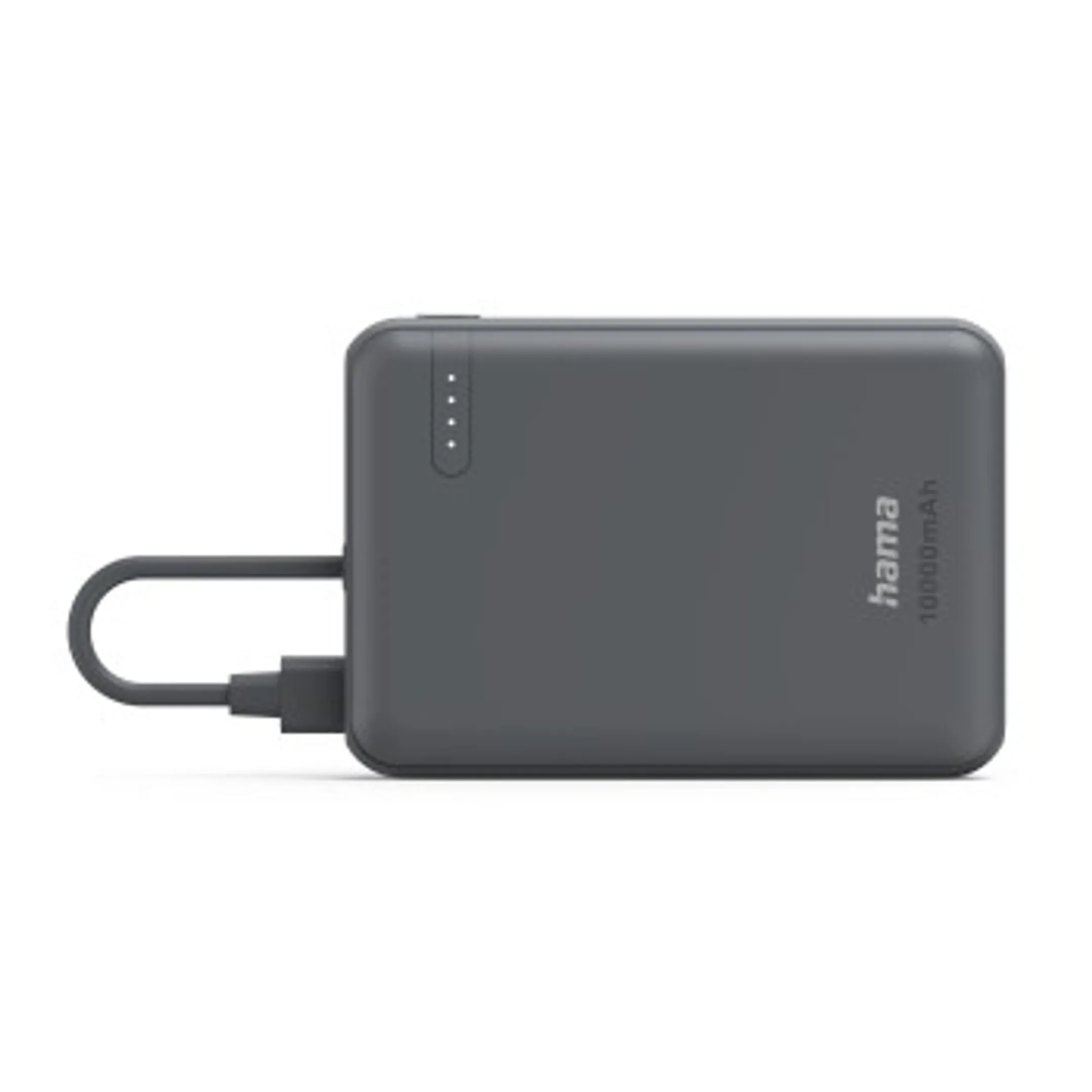 Hama Power Pack "Travel" avec câble, 10 000 mAh, 2 sorties : 2xUSB-C, Gris image