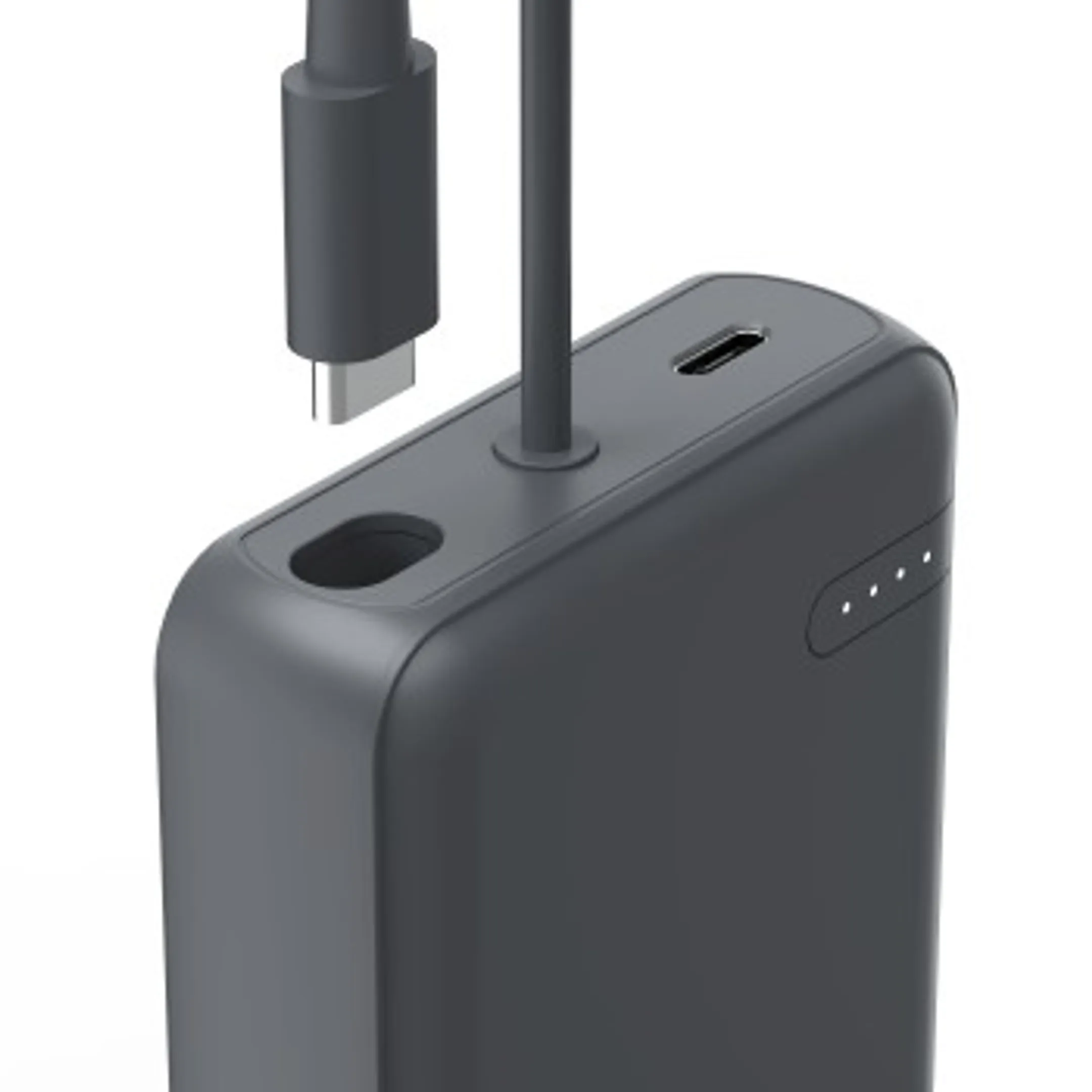 Hama Power Pack "Travel" avec câble, 10 000 mAh, 2 sorties : 2xUSB-C, Gris image