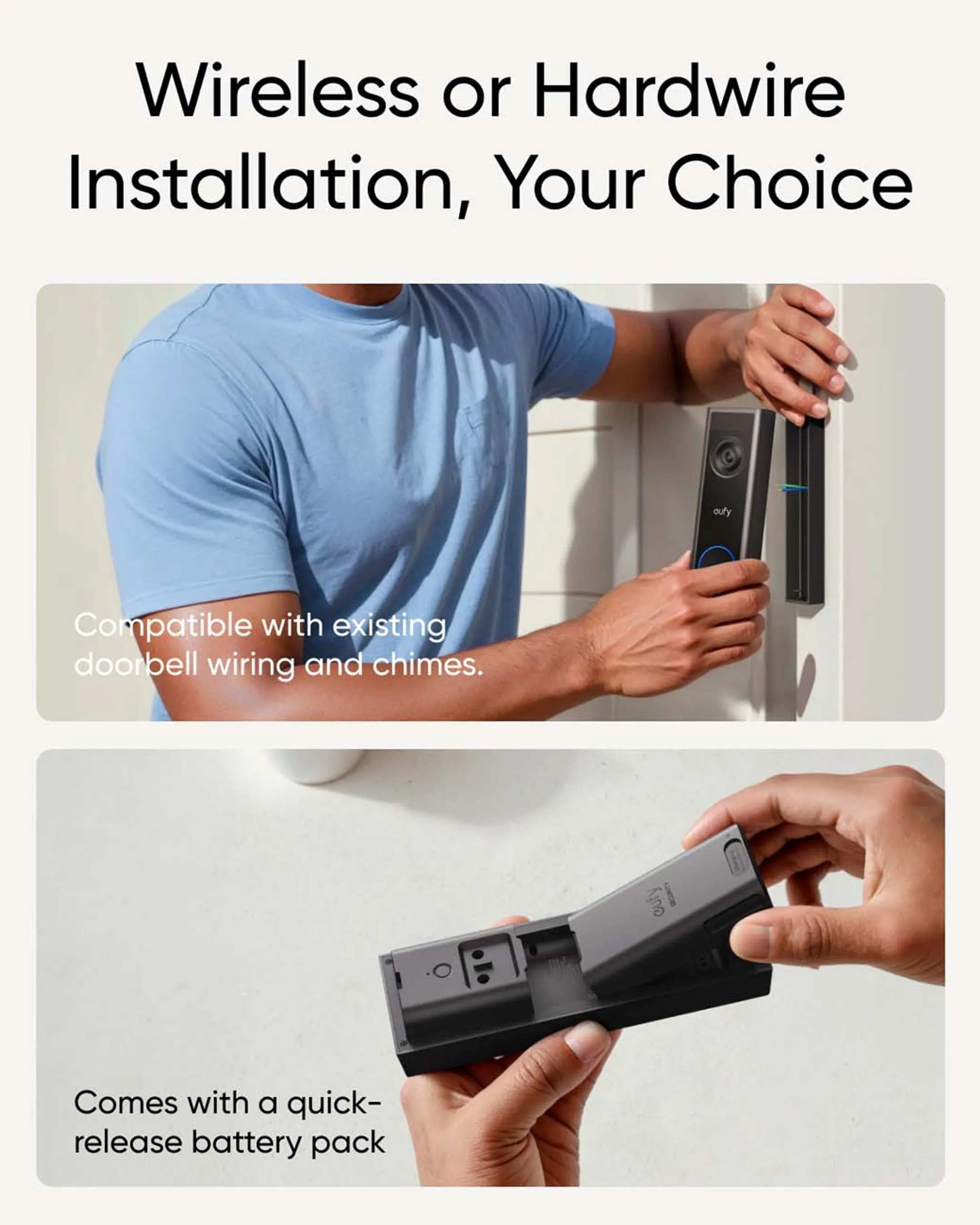 Eufy Video Doorbell C31 + Micro SD kaart image