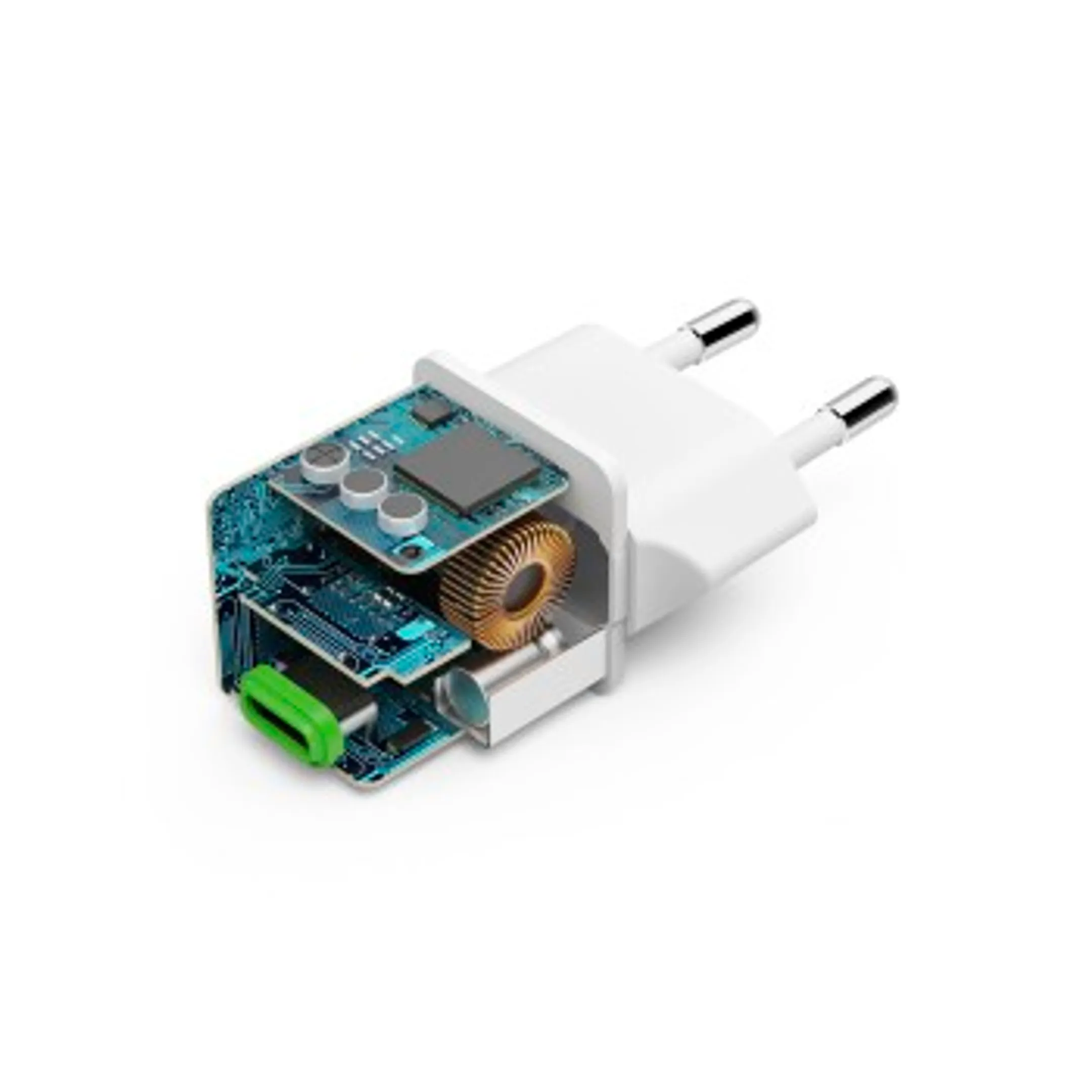 Hama Snellader, USB-C, Super-Mini-Charger, PD, 25 W, wit image