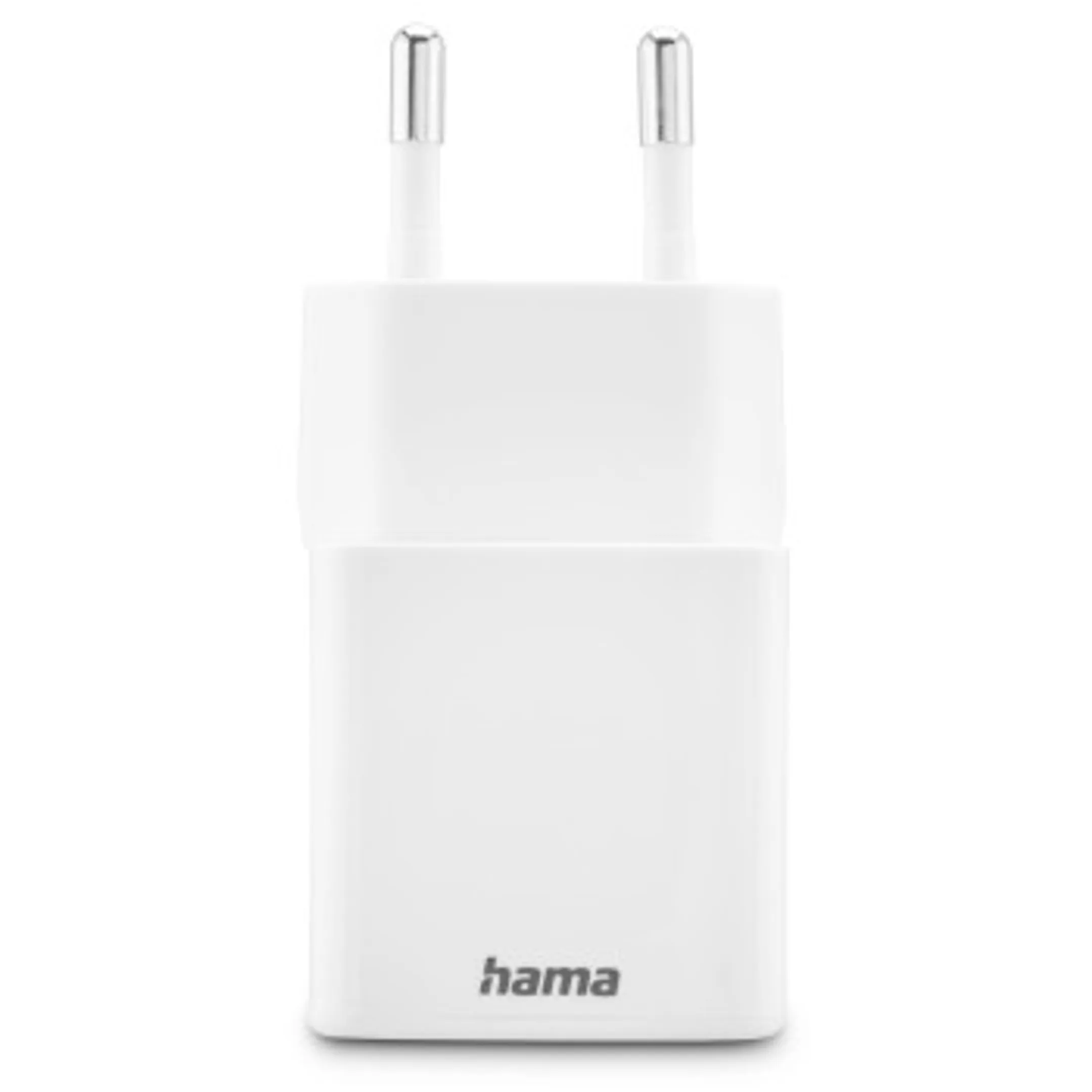 Hama Chargeur rapide, 1 USB-C, 1 USB-A, mini-chargeur, PD, 20 W, blanc image
