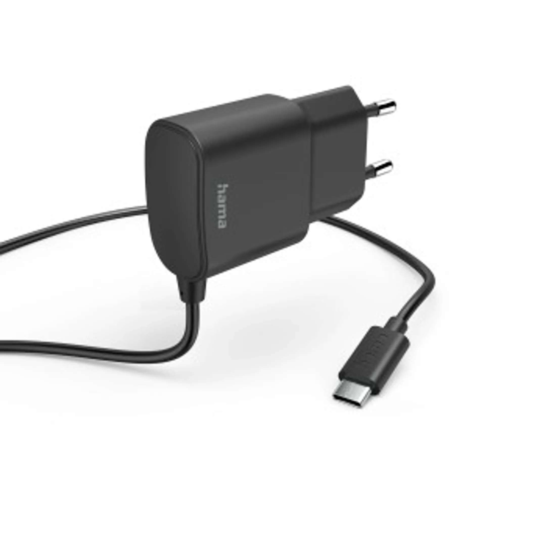 Oplader met USB-C-aansluiting, 12 W, 1 m, zwart