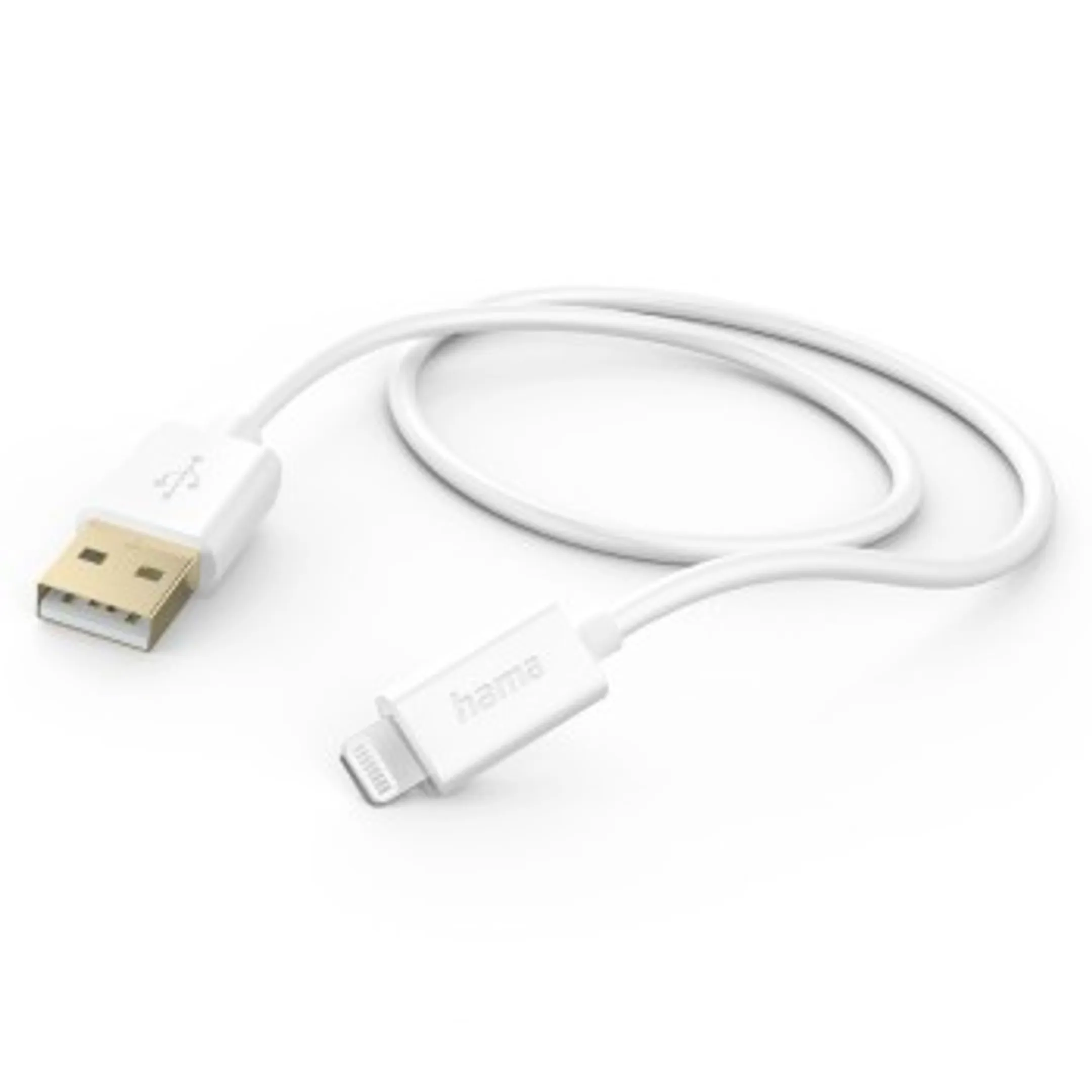 Oplaadkabel, USB-A - Lightning, 1,5 m, wit