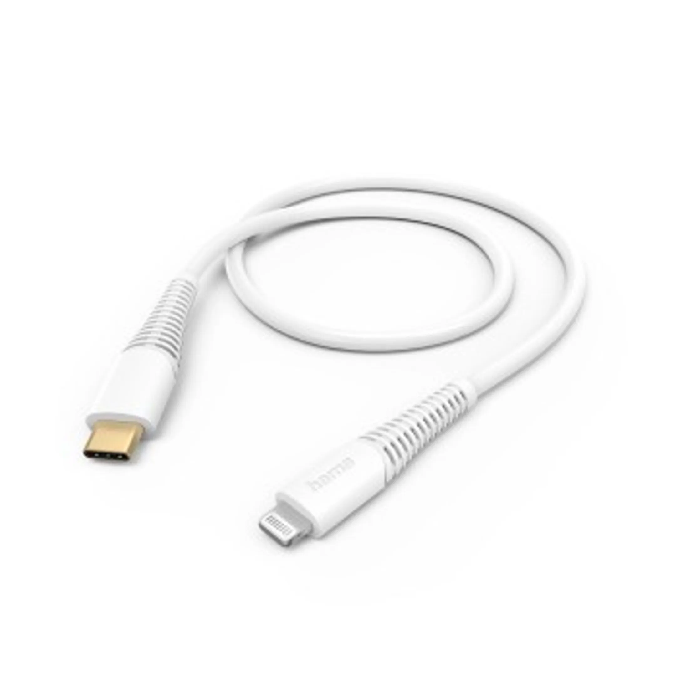 Hama Câble de charge, USB-C - Lightning, 1,5 m, blanc image