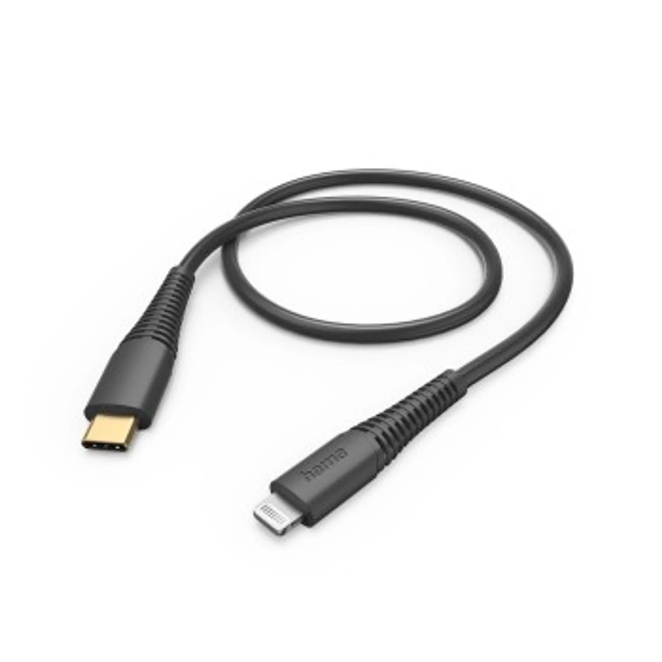 Hama Oplaadkabel, USB-C - Lightning, 1,5 m, zwart image