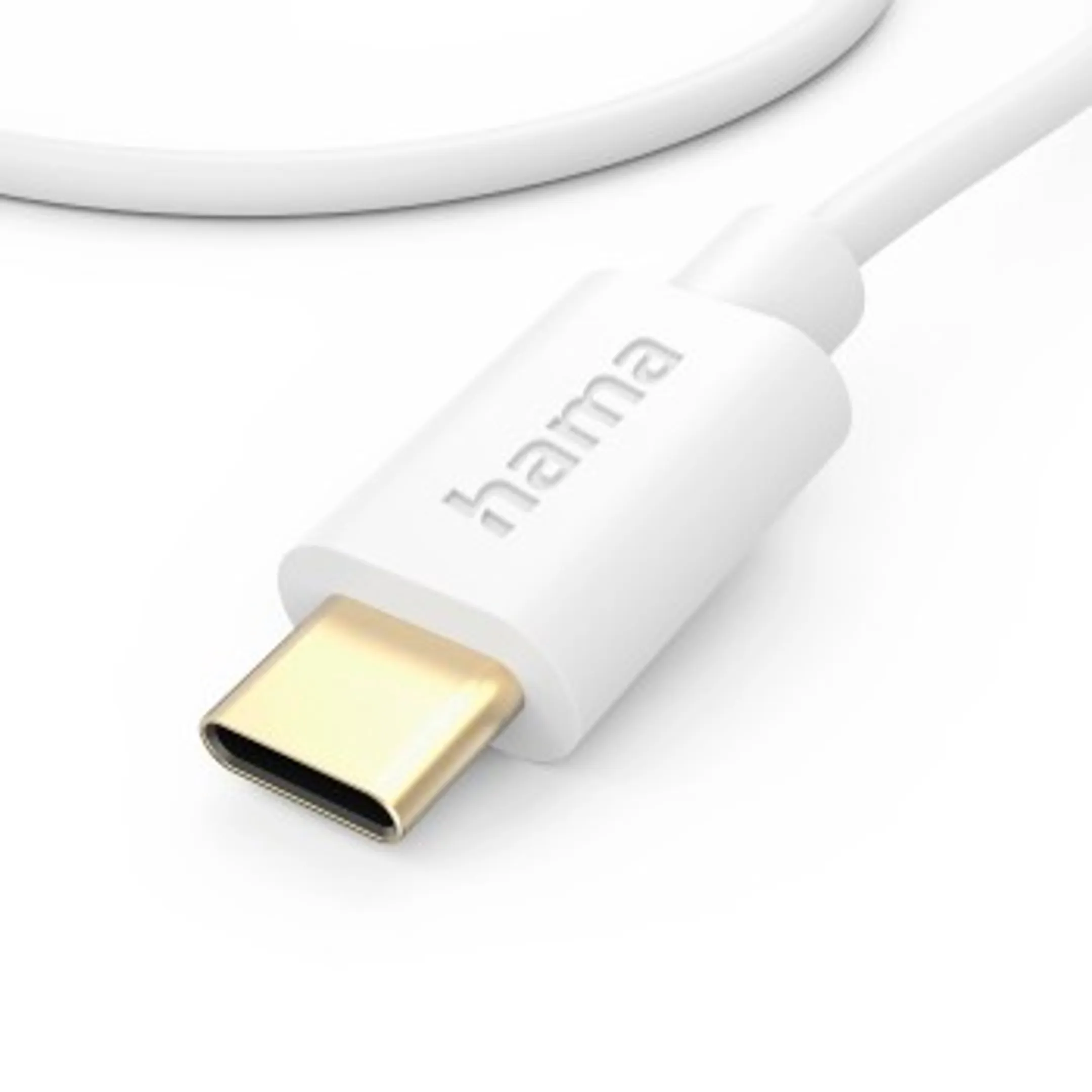 Hama Cable de charge USB-C - USB-C, 1 m, Blanc image