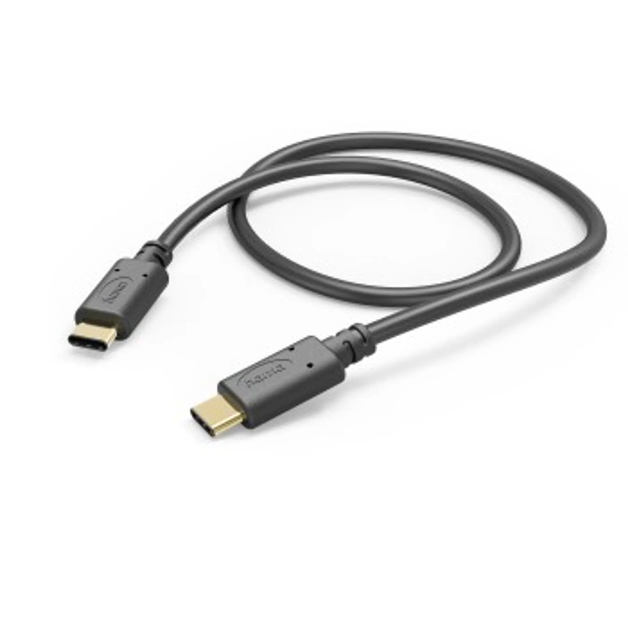 Oplaadkabel, USB-C - USB-C, 1 m, zwart