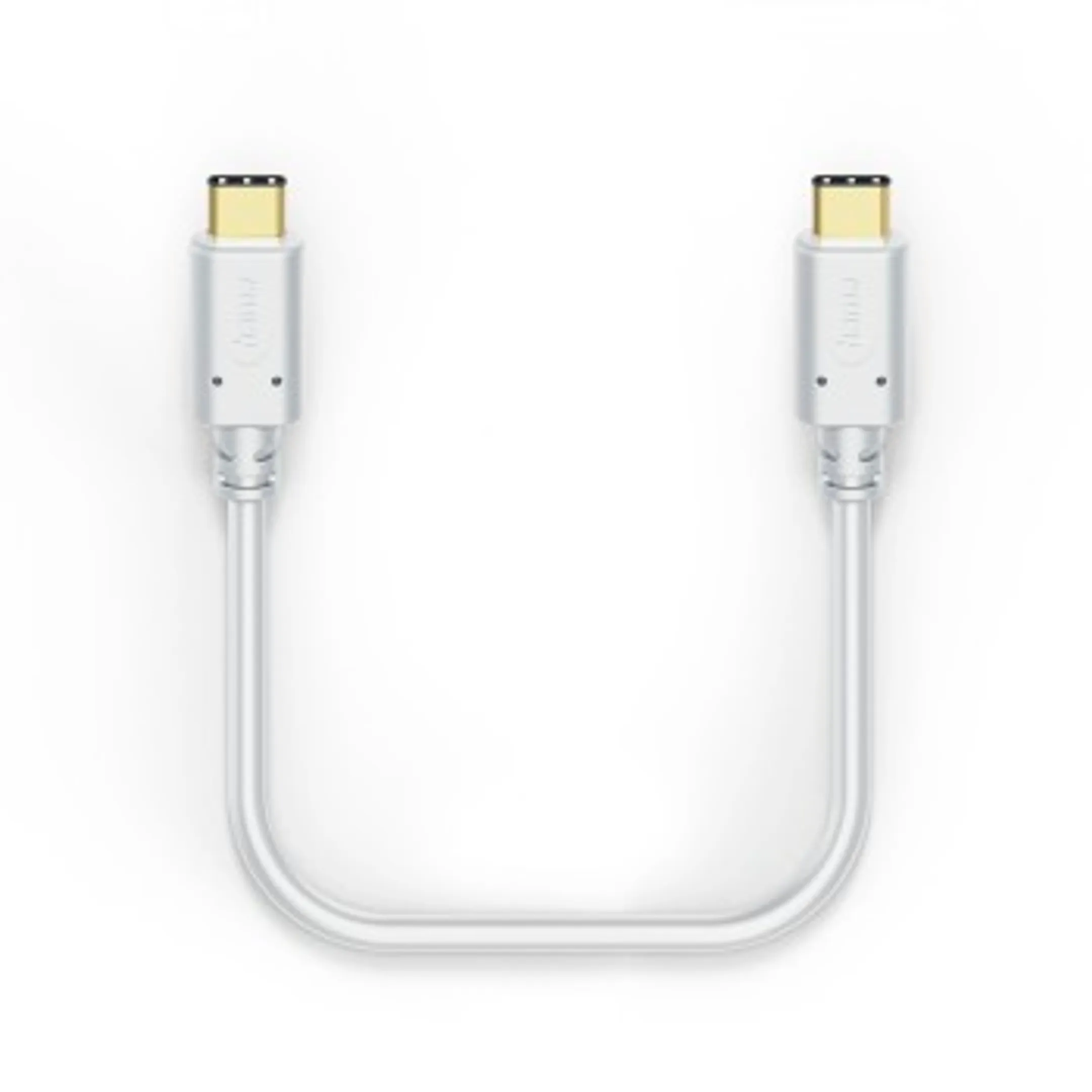 Hama Câble de charge, USB-C - USB-C, 1,5 m, blanc image