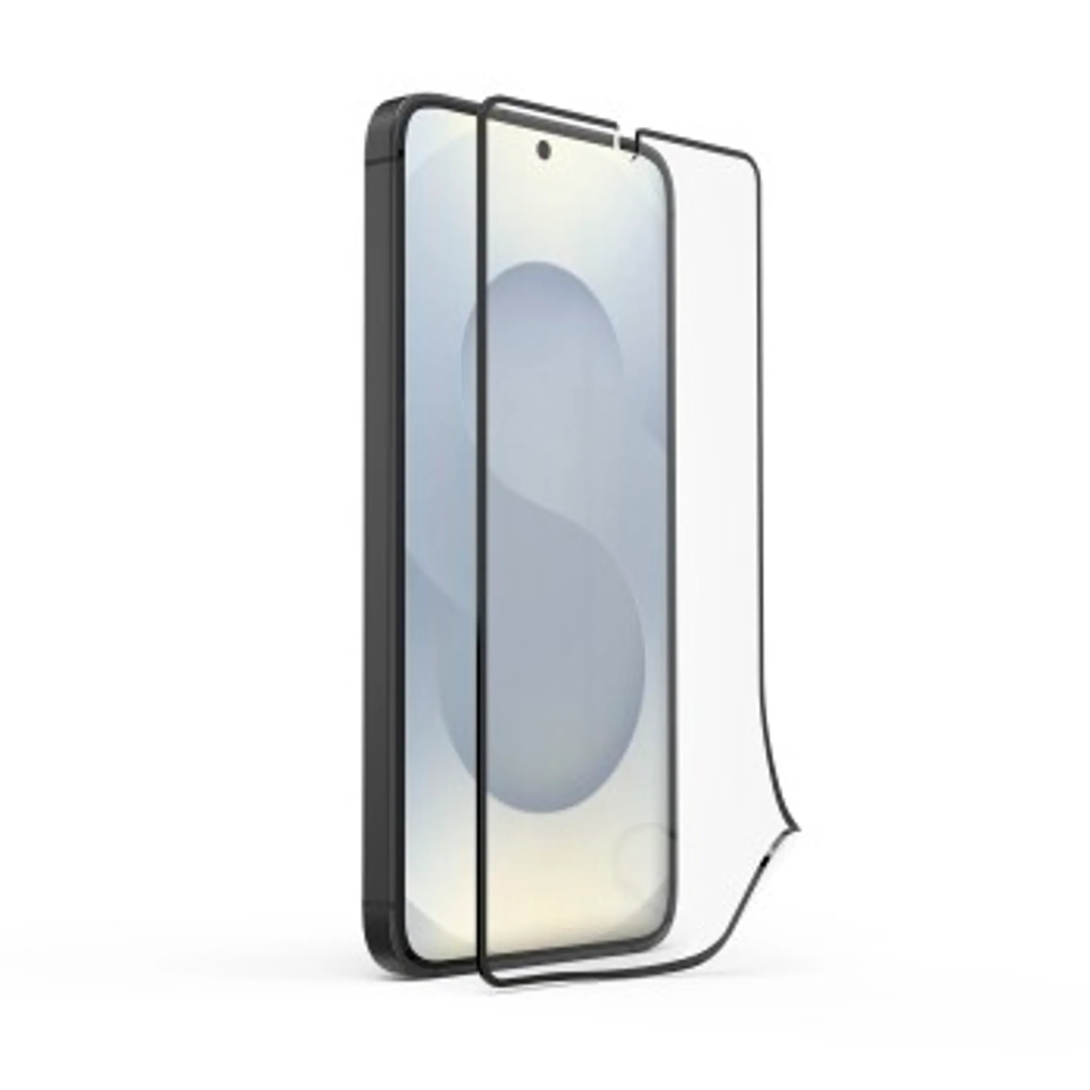 Hama Verre protection port. "Super Hybrid" pr Samsung Galaxy S25, aide pose image