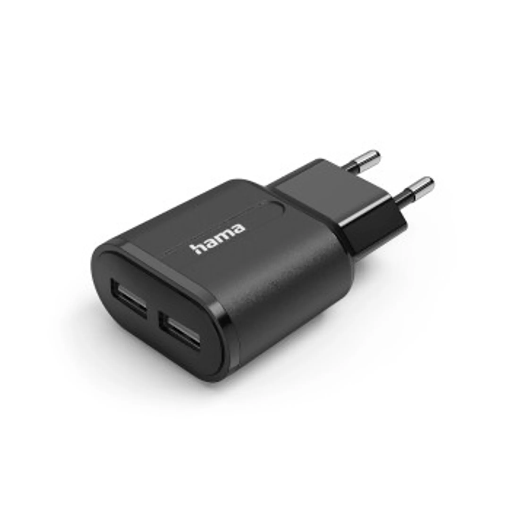 Hama Chargeur, 2 USB-A, 12 W, noir image