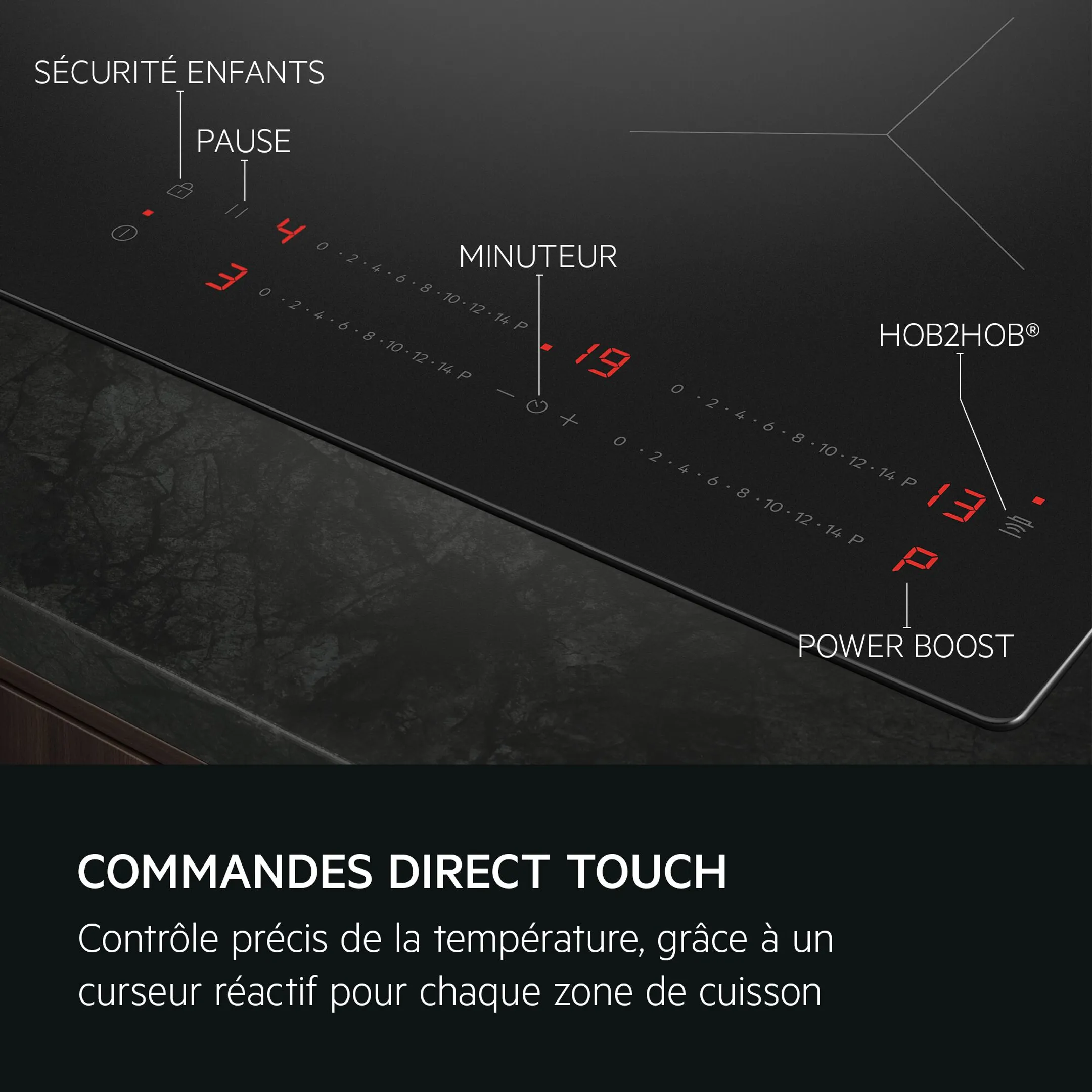 AEG Taque induction TO64IC0FIT SaphirMatt® SE 60 cm image