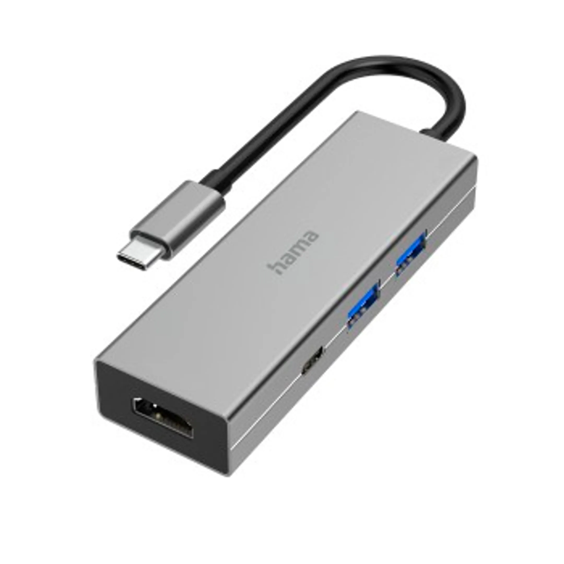 USB-C-hub, Multiport, 4-poorts, 2x USB-A, USB-C, HDMI™