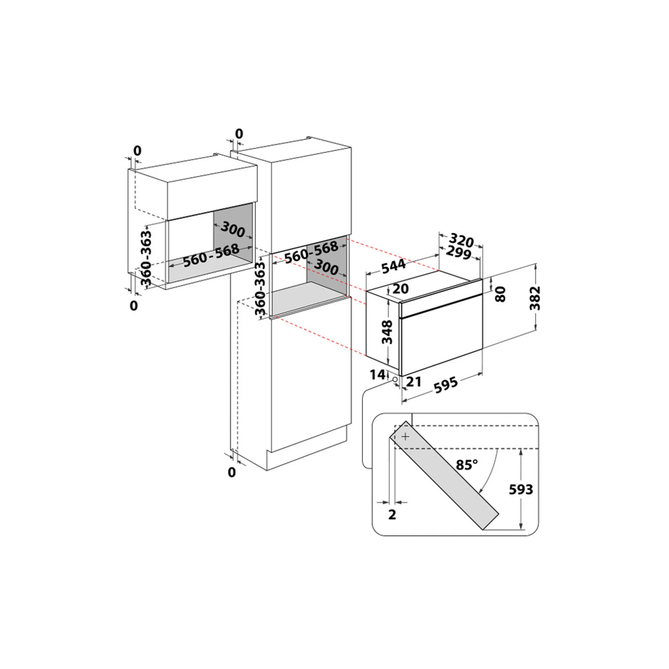 Whirlpool Micro-ondes encastrable WMN464BX image