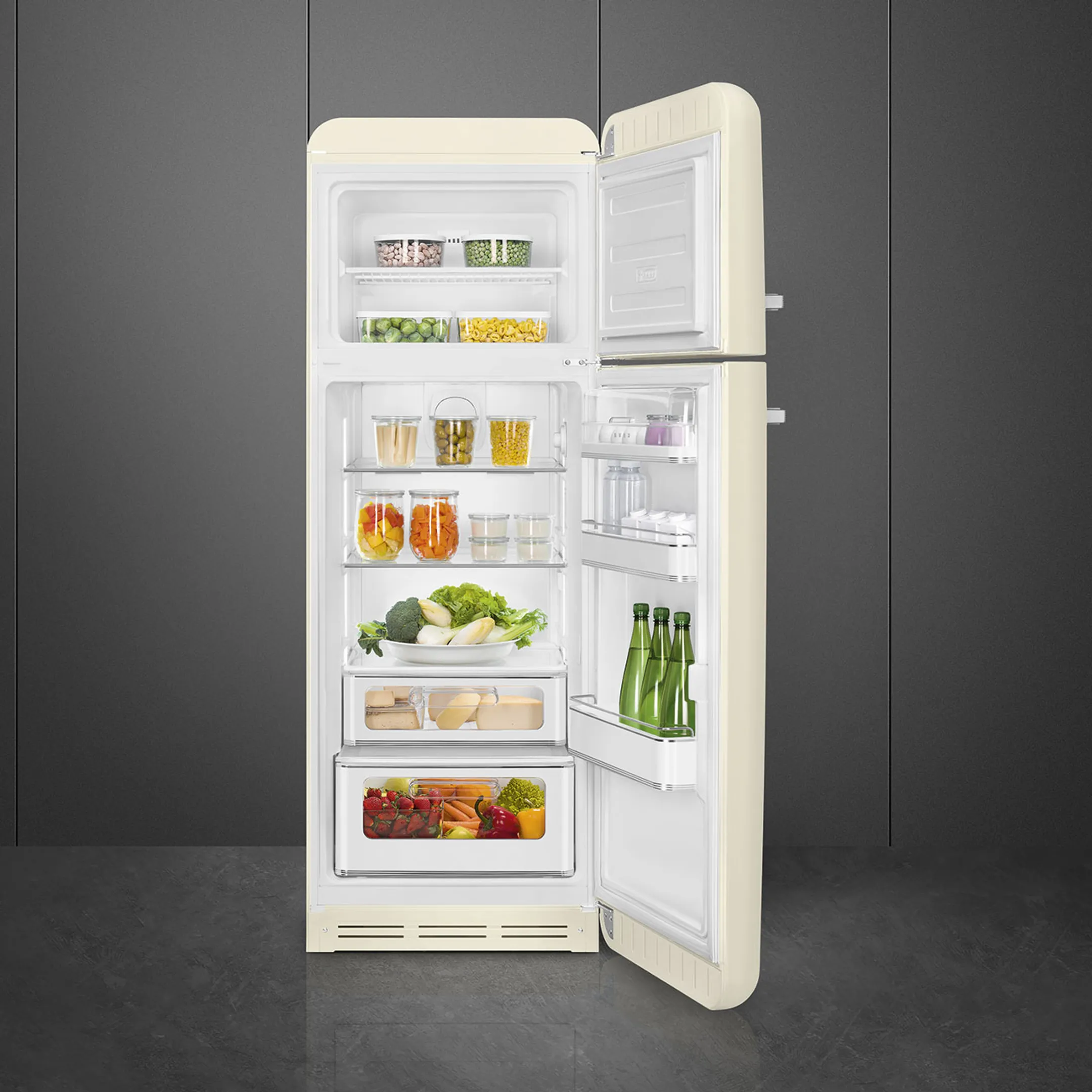 Smeg Koelkast met diepvries FAB30RCR6 Crème image