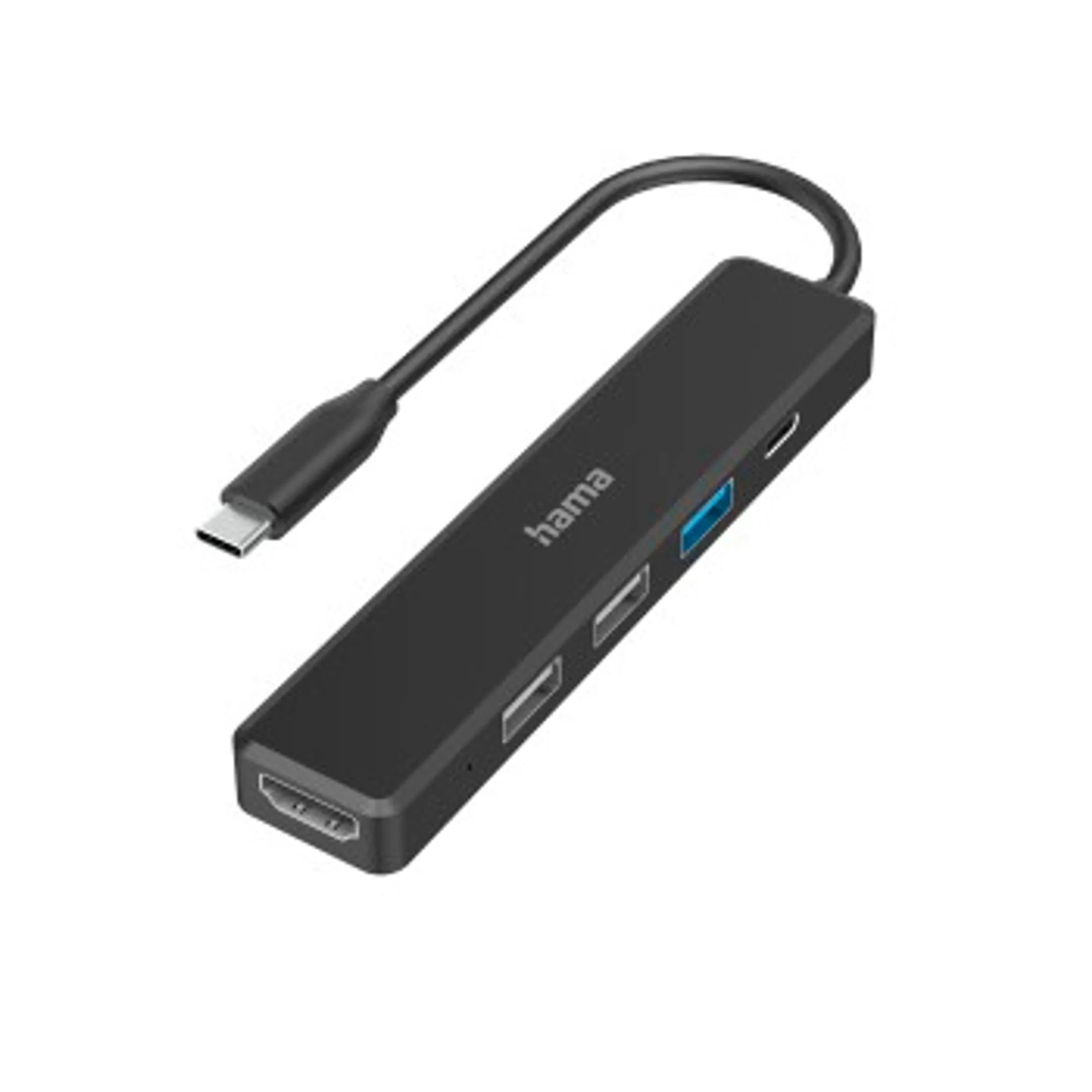 USB-C-hub, Multiport, 5-poorts, 3x USB-A, USB-C, HDMI™