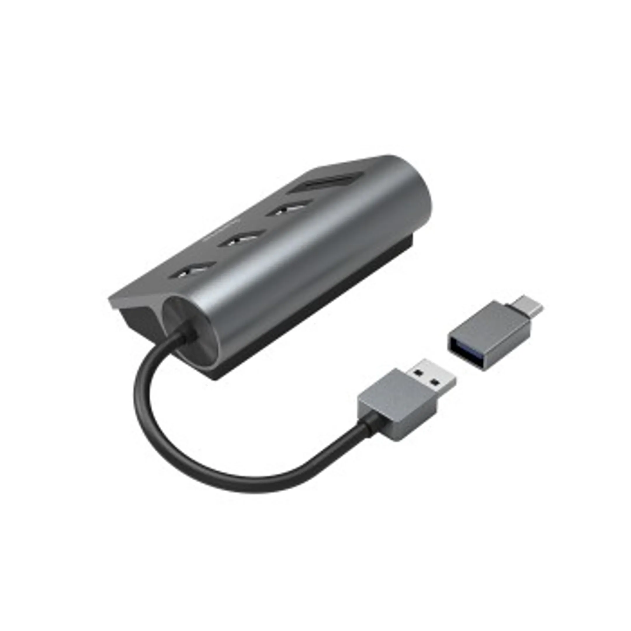 Hama OTG-hub / kaartlezer, 5-poorts, 3x USB-A, SD, microSD, incl. USB-C-adapter image