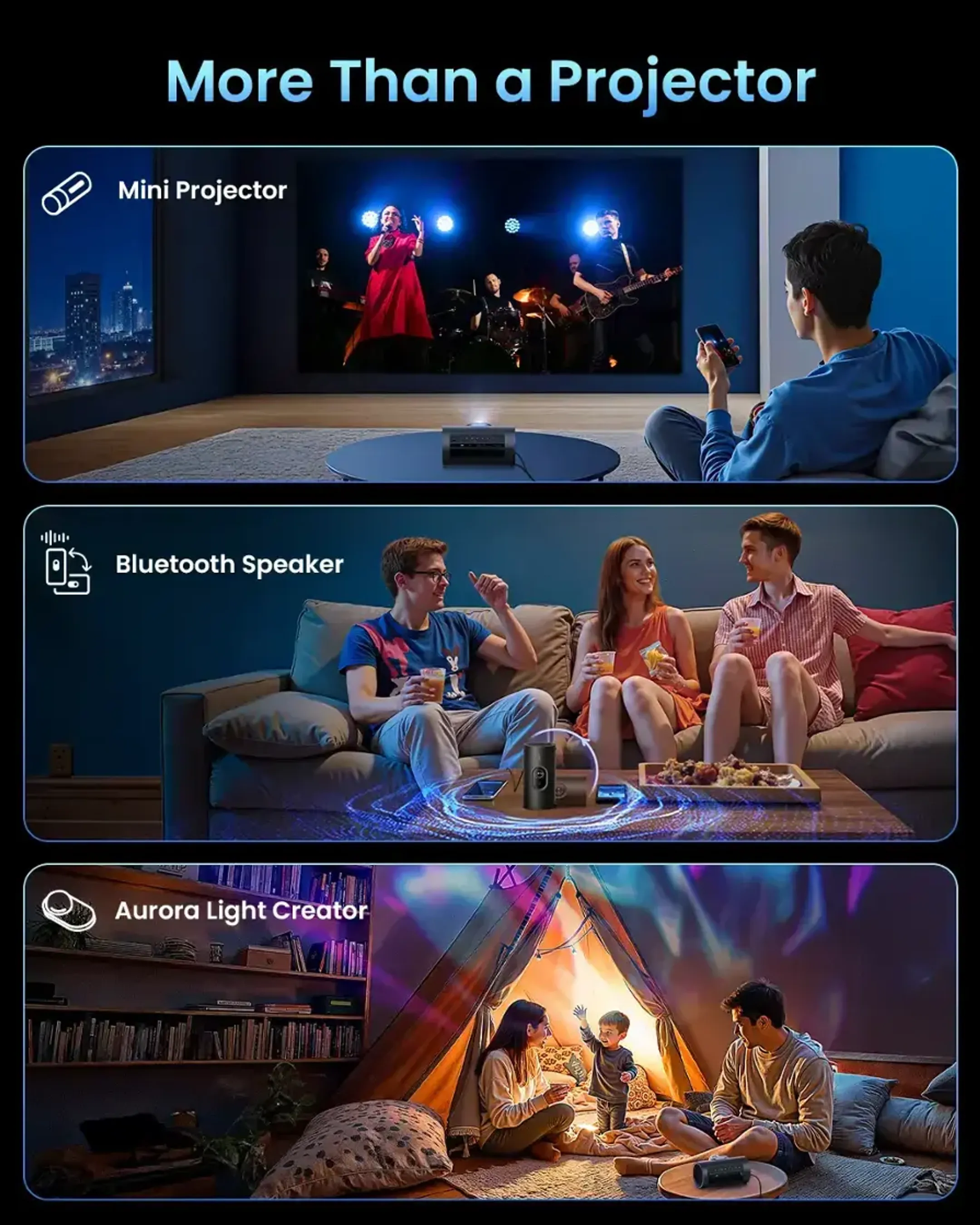 JMGO 1080P Portable Projector N1S nano - Zwart image