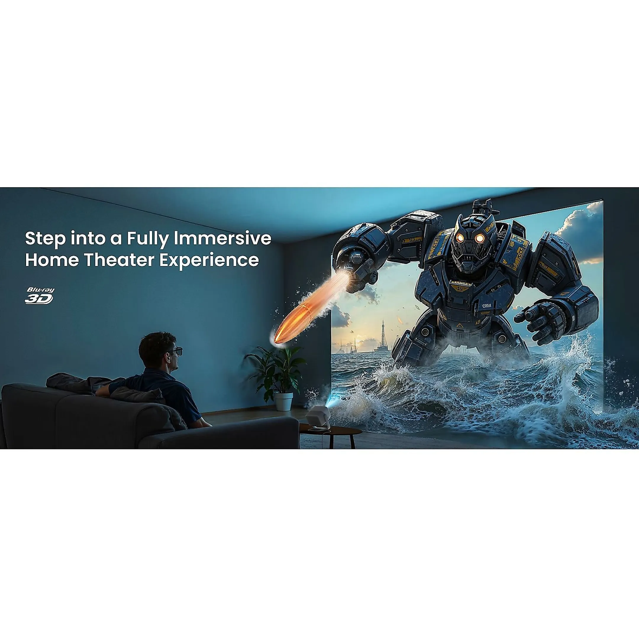 JMGO Projecteur 1080p N1S SE - Blanc image