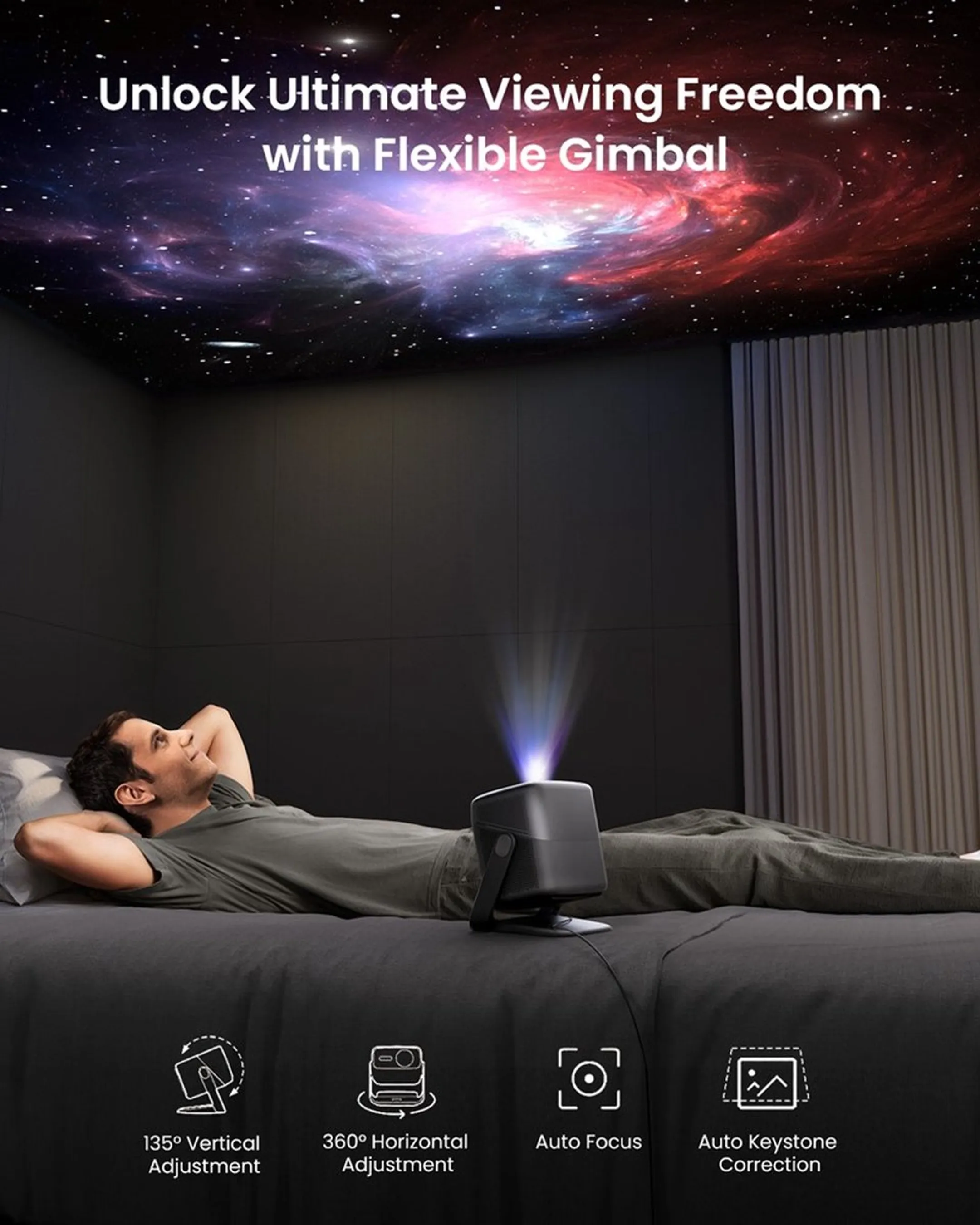 JMGO 4K N1S Ultimate Beamer - Grijs image