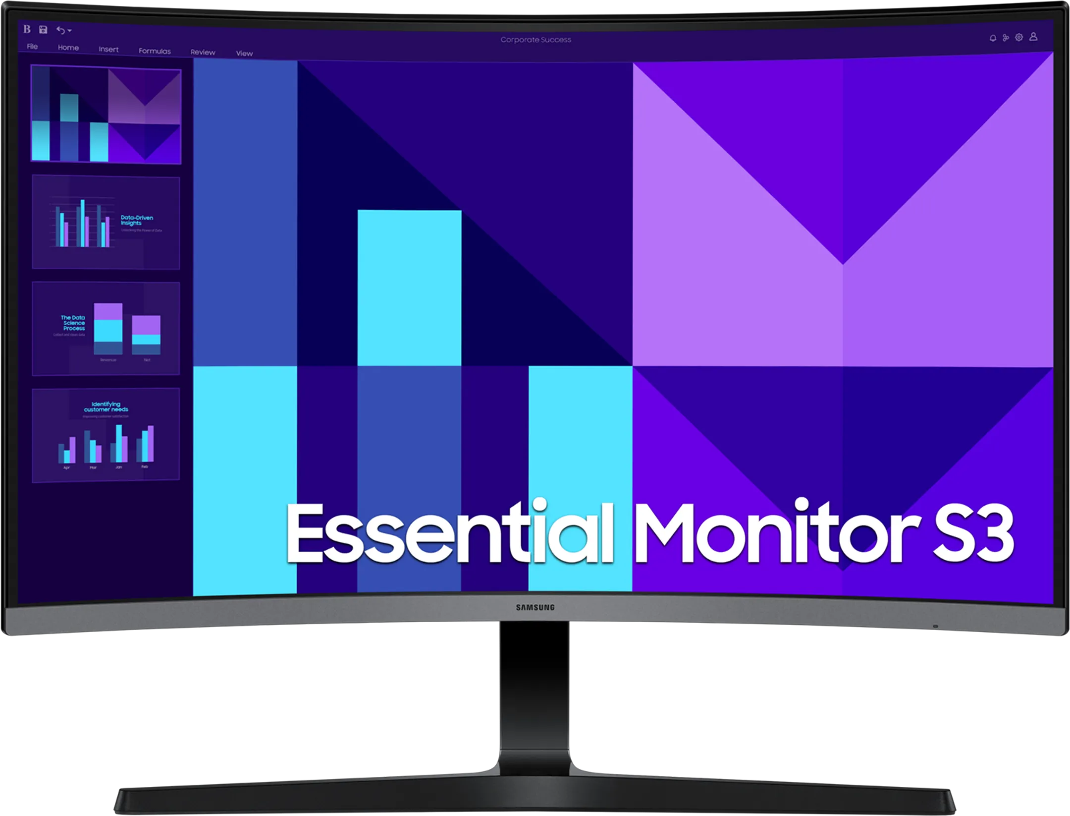 Samsung 27" Essential Monitor S3 S39GD LS27D396GAUXEN image