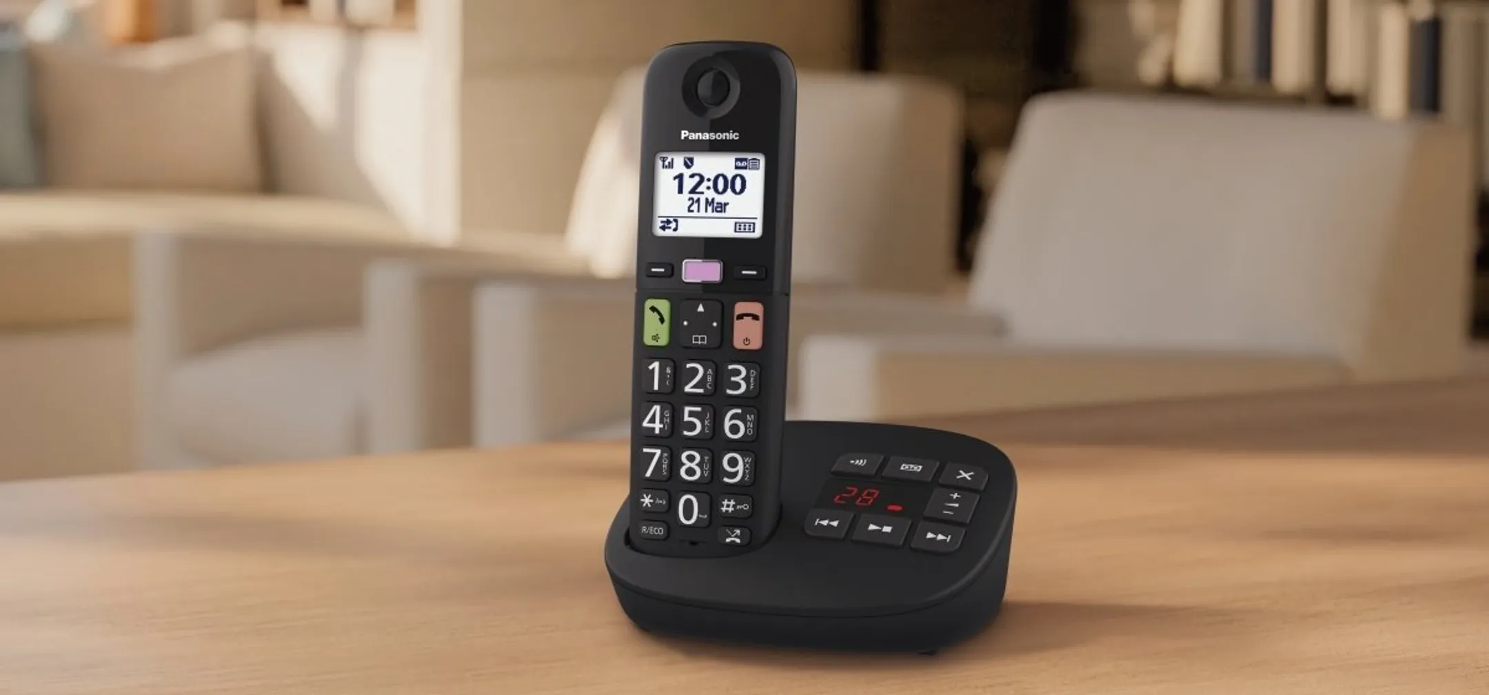 Panasonic KX-TGU130EXB single dect Noir image