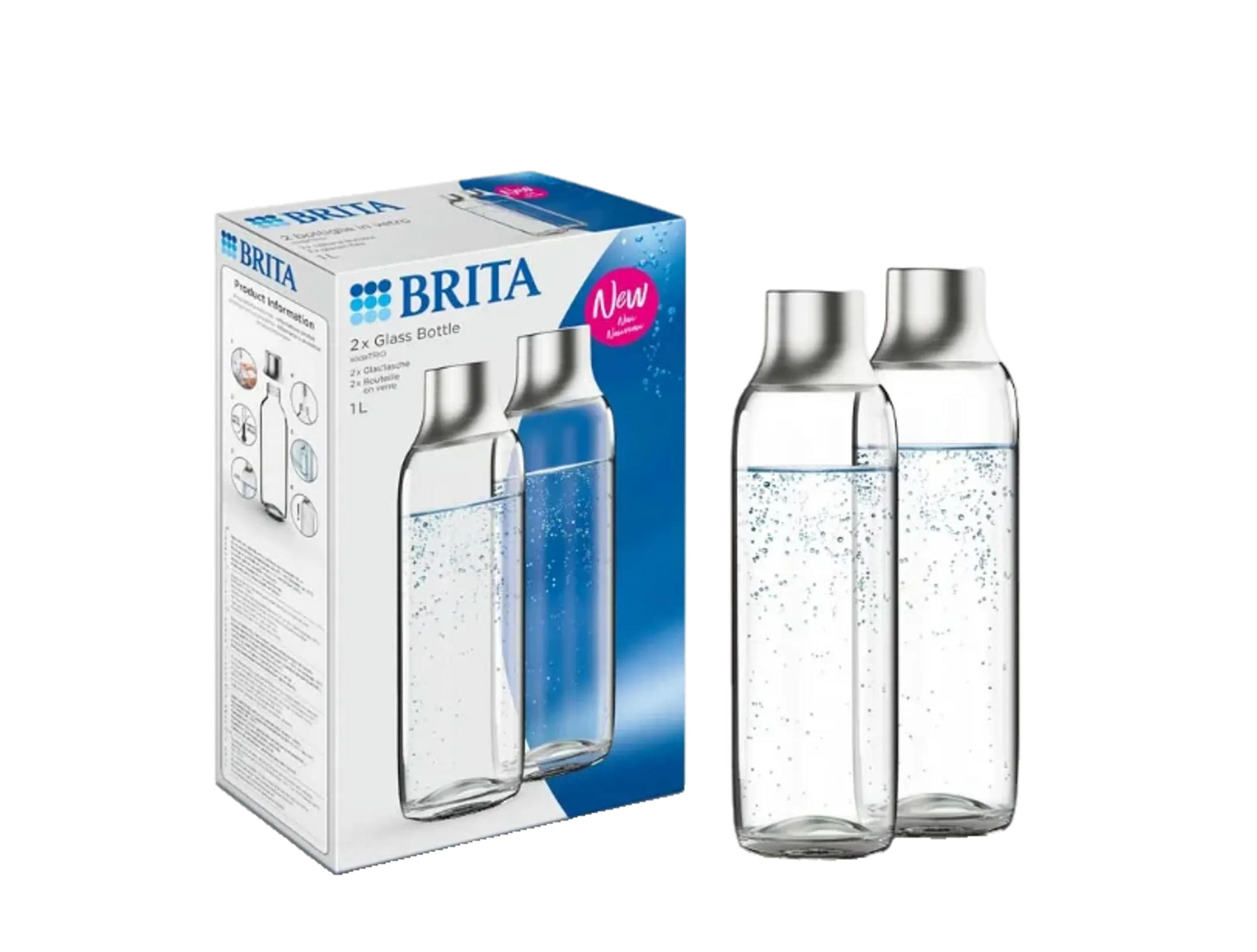 Waterflessen 2*1L - sodaTRIO