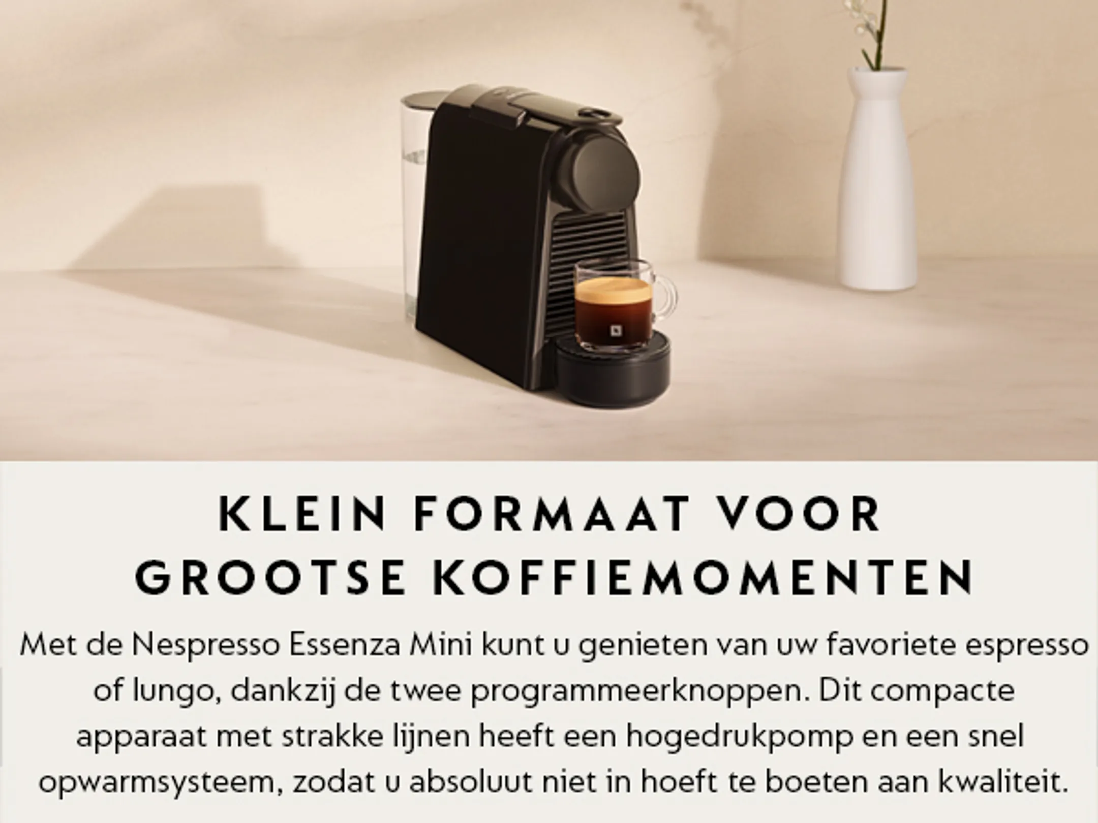 De'Longhi Nespresso Koffiemachine Essenza Mini Bundel image