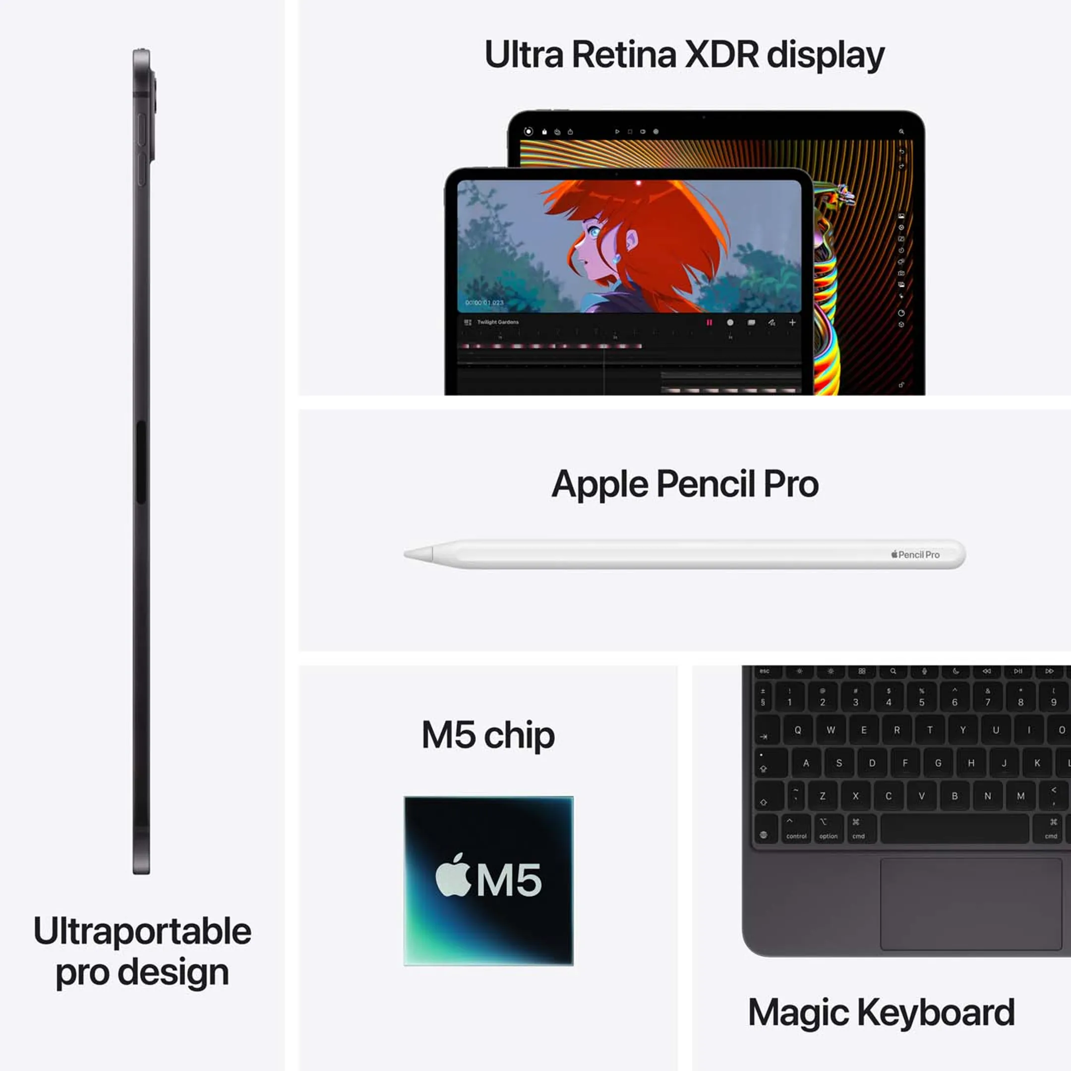 Apple iPad Pro 13" M5 1TB Wifi Spacezwart image