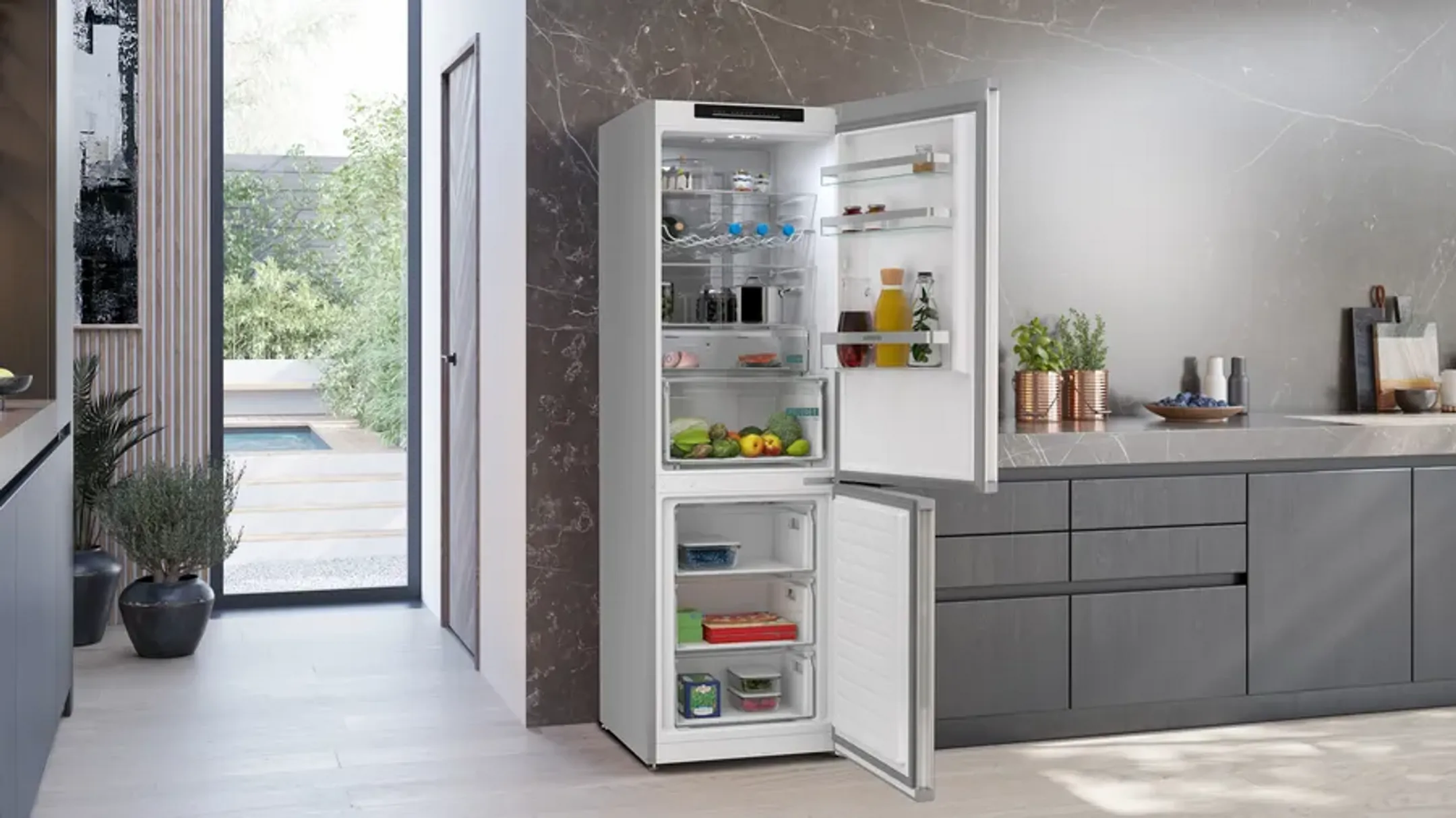 Siemens Combi frigo congélateur KG36NVIAG image