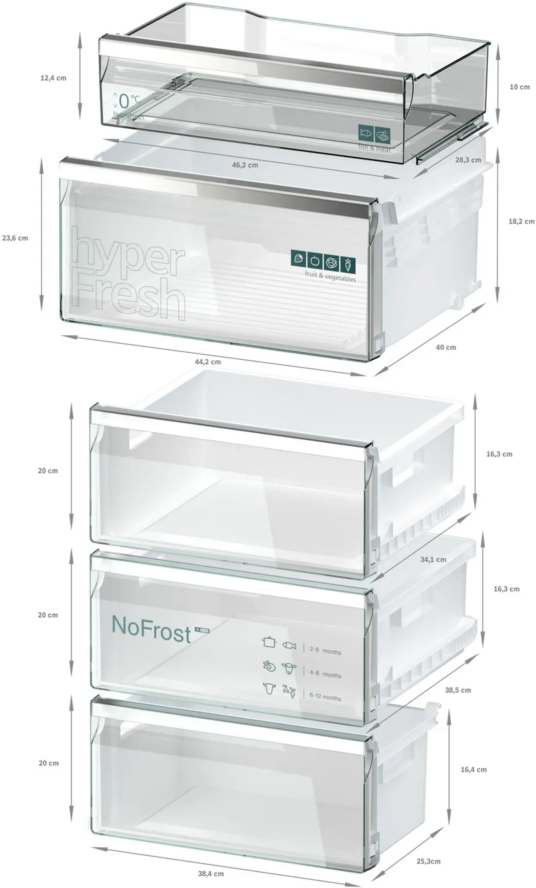 Siemens Koelkast met diepvries KG39NAIAU image