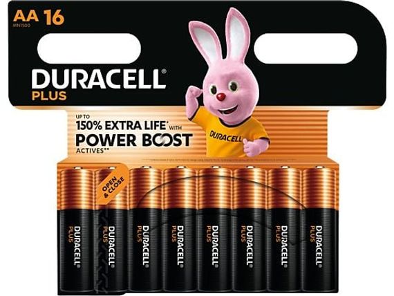 Plus Power Boost MN1500 Mignon AA alkalinebatterijen - 16 stuks