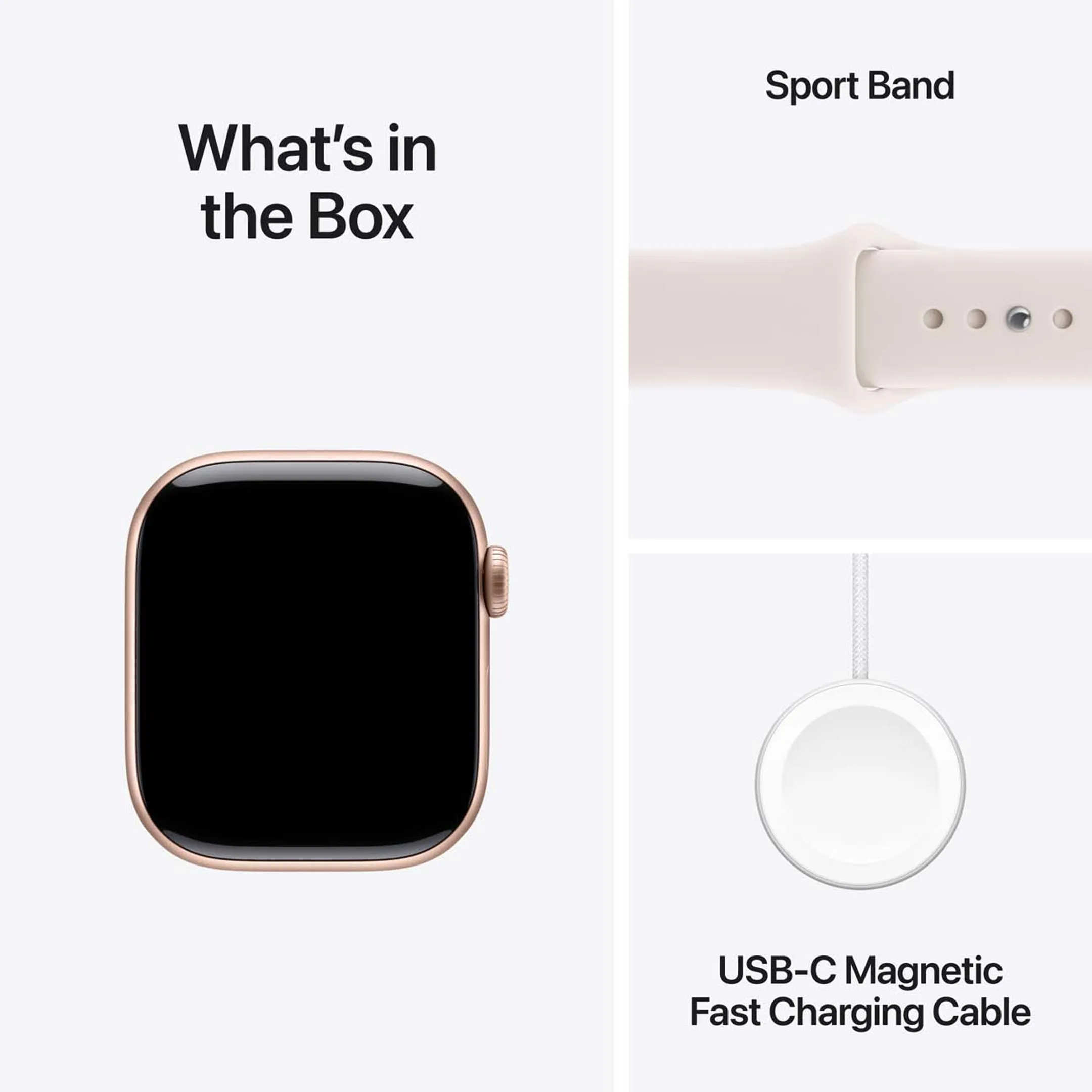 Apple Watch Series 11 GPS - 42mm Rose Gold Aluminium - Sport Band (S/M) image