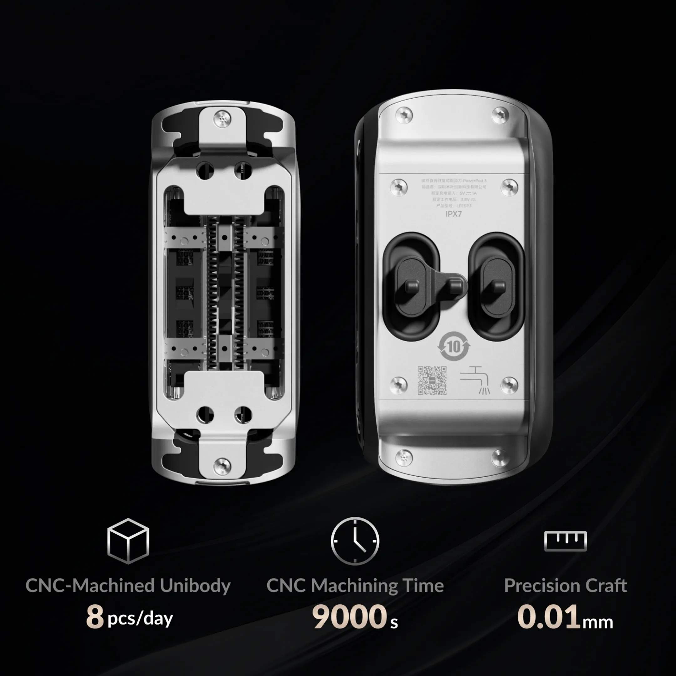 LAIFEN Rasoir électrique P3 Pro 3 Dark grey image