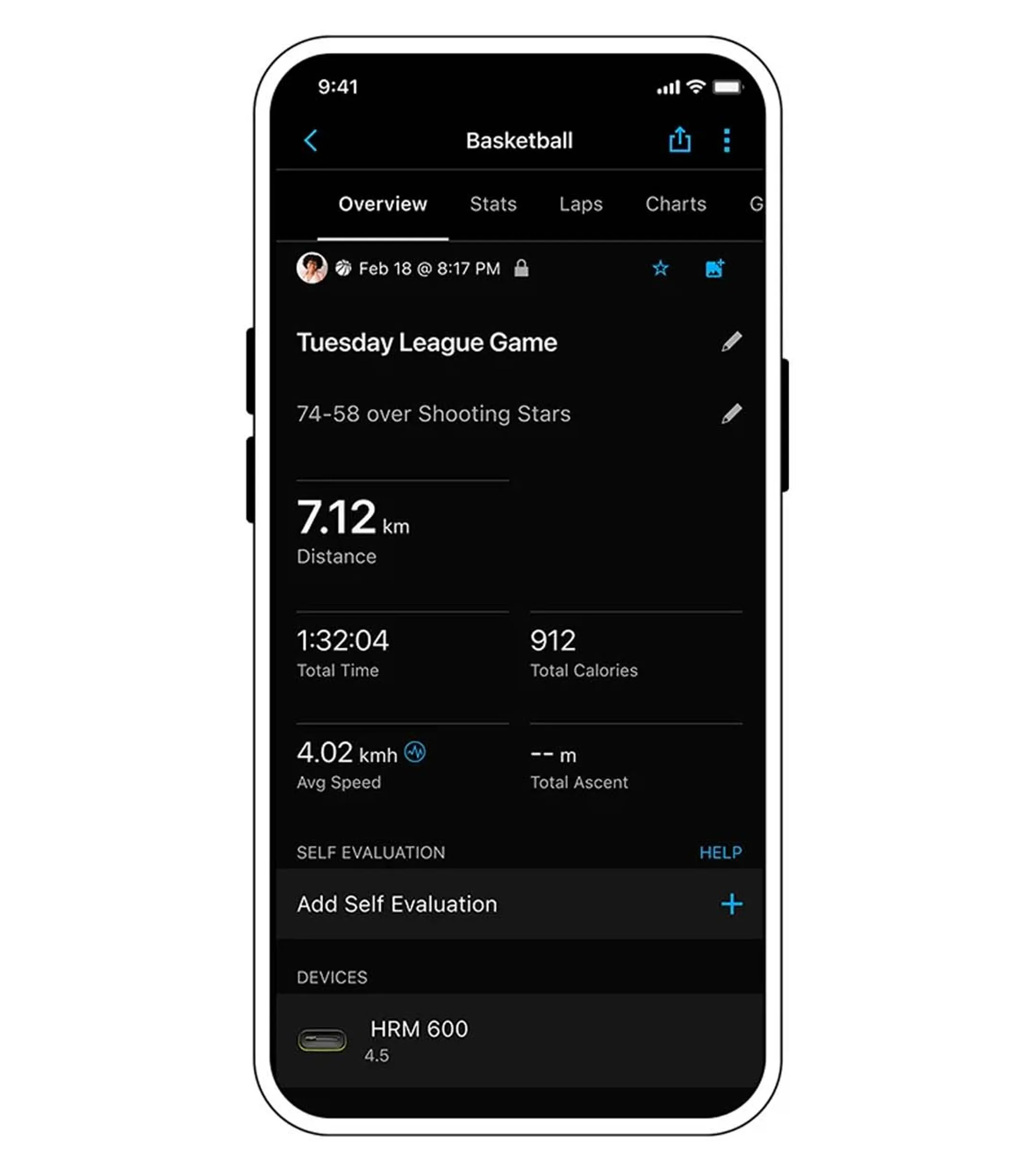 HRM 600 hartslagmeter - M-XL