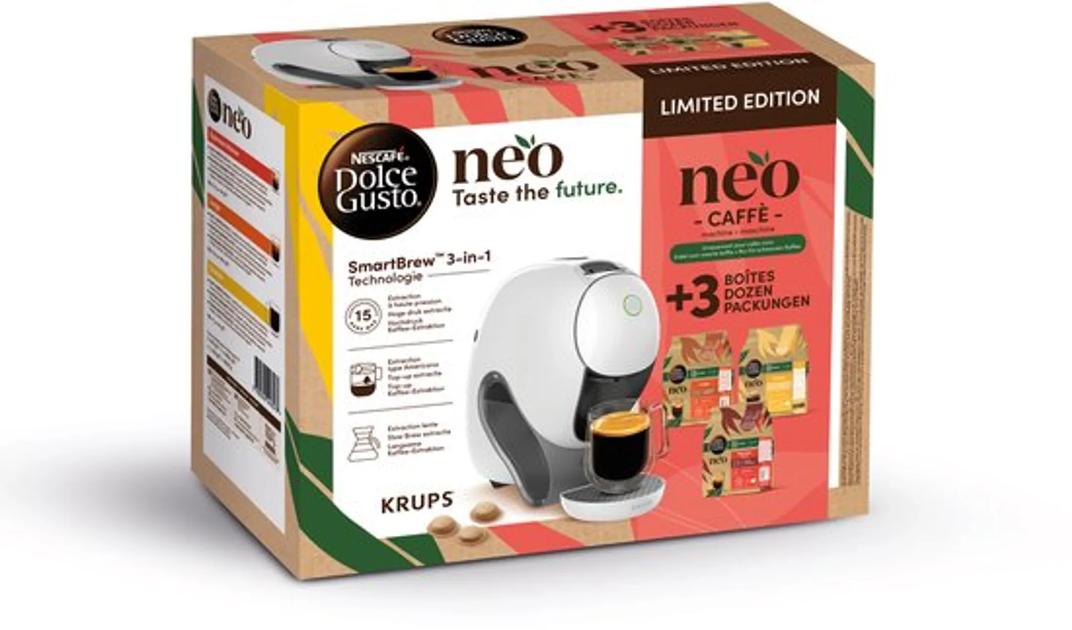 Krups Machine à café NESCAFÉ Dolce Gusto Caffé blanc + 3 boîtes Pods NEO image