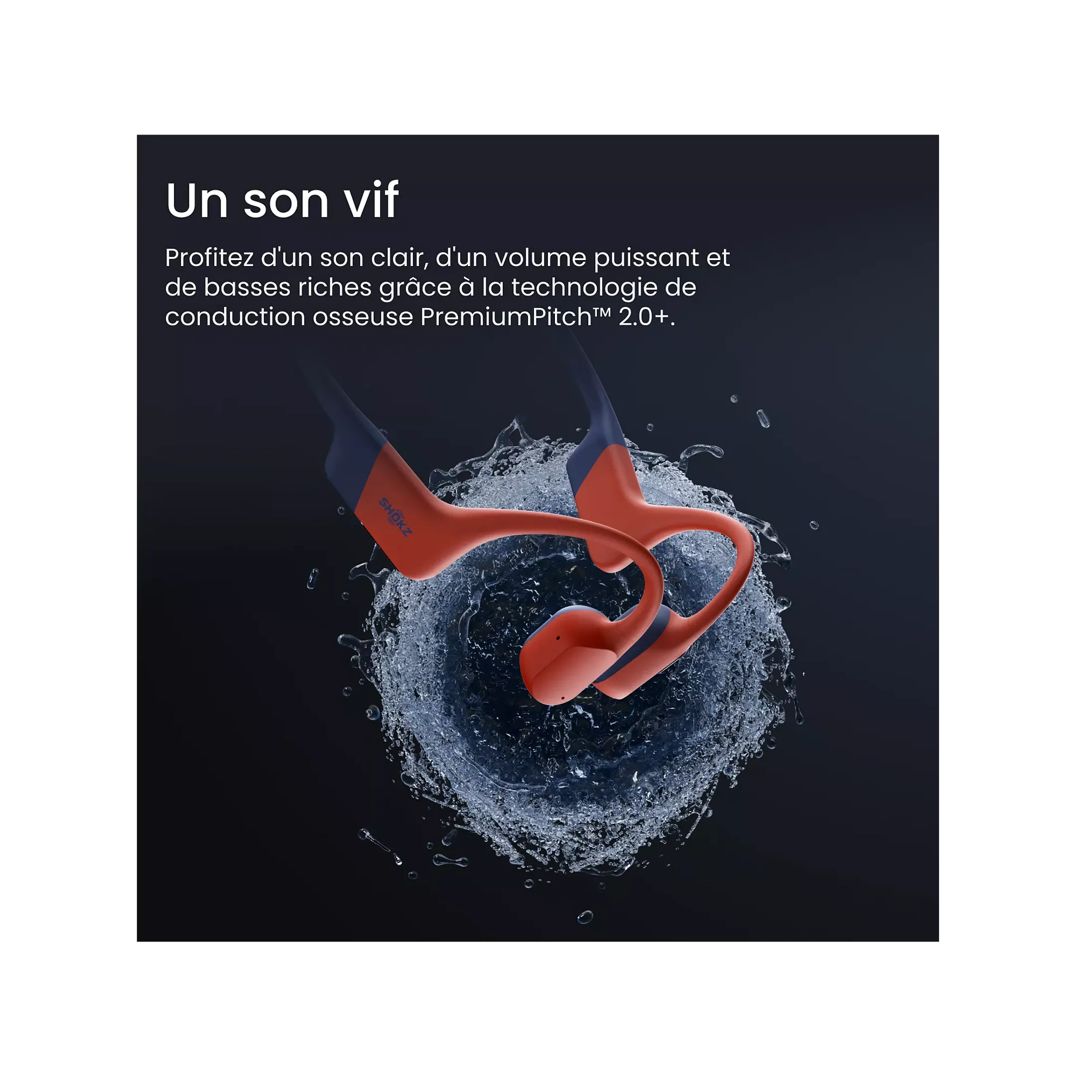 Shokz OpenSwim Pro sportoortjes - Rood image