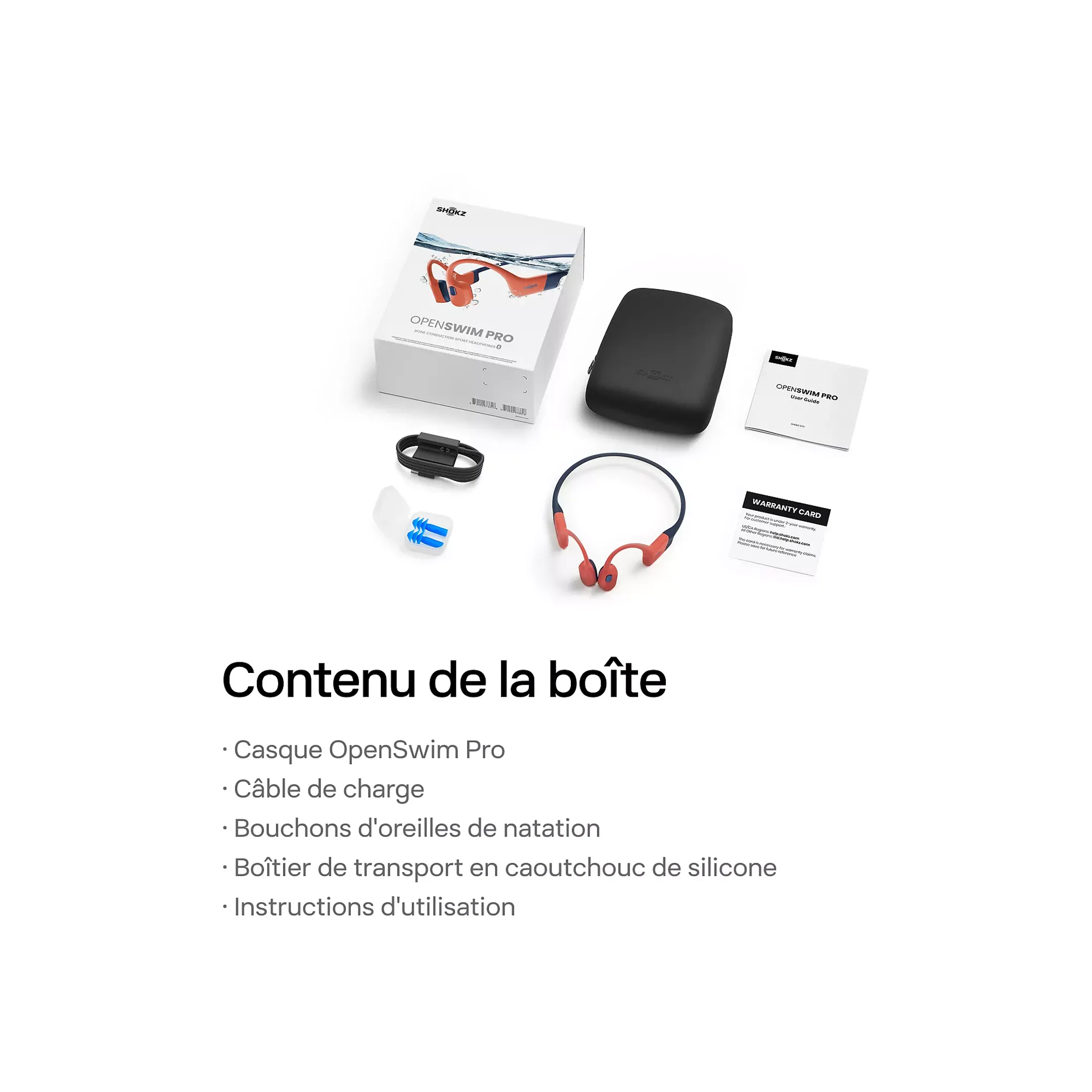 Shokz OpenSwim Pro sportoortjes - Rood image