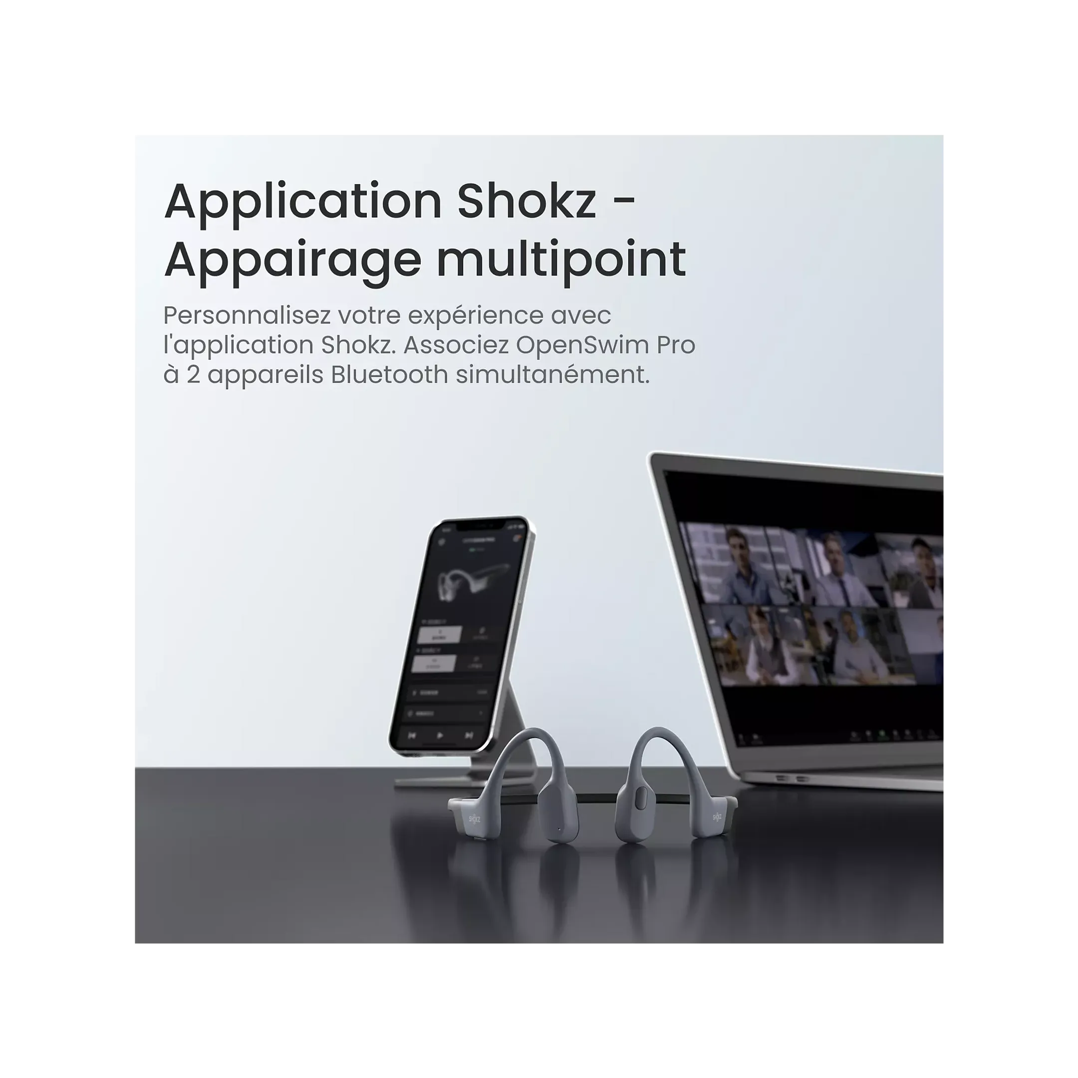 Shokz OpenSwim Pro sportoortjes - Grijs image