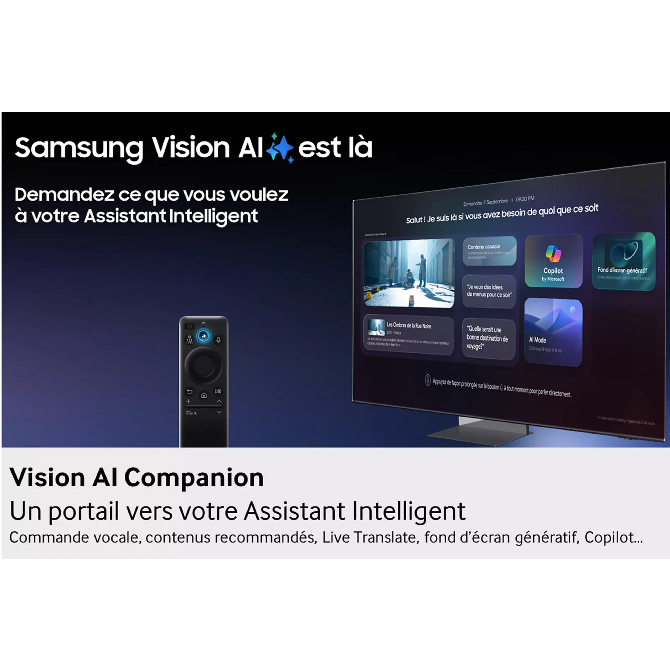 Samsung TV Micro RGB MR95F (2025) - 125 pouces image