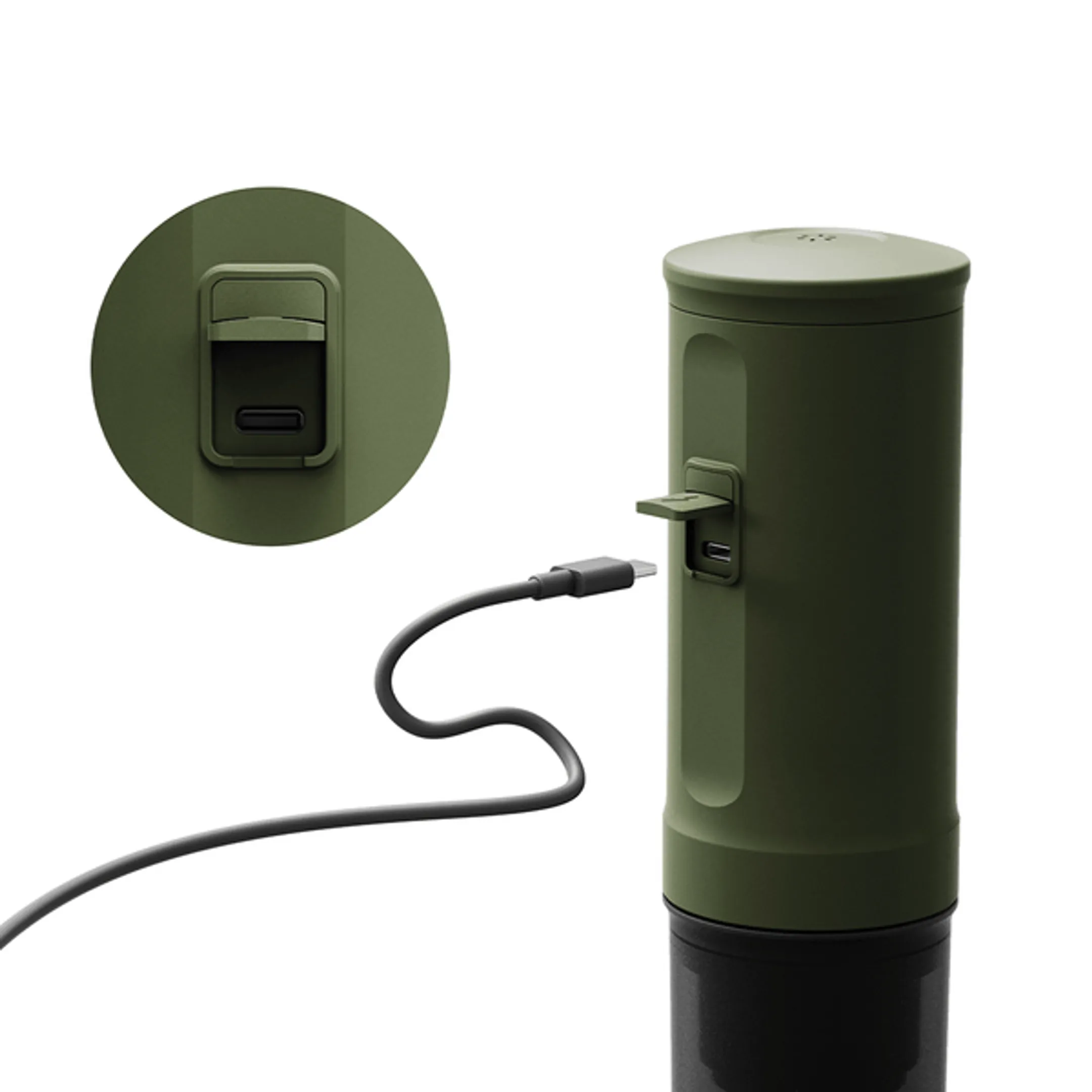 OUTIN Draagbare Elektrische Espressomachine Nano Forest Green image