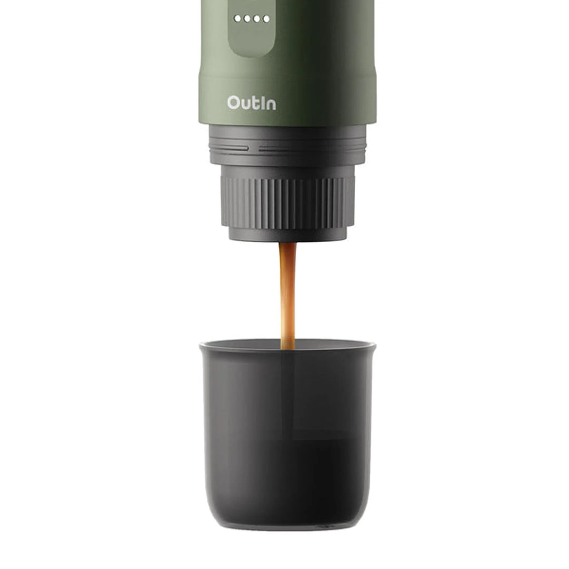 OUTIN Draagbare Elektrische Espressomachine Nano Forest Green image