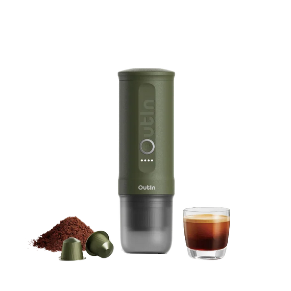Draagbare Elektrische Espressomachine Nano Forest Green