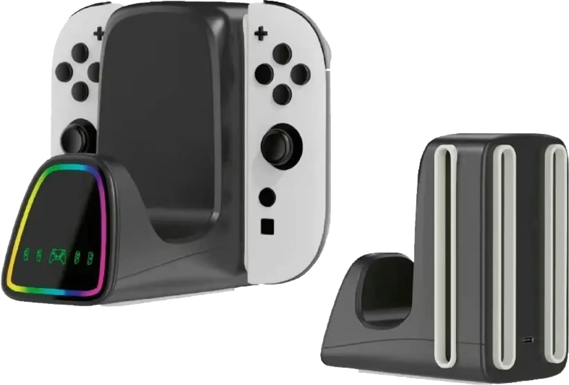 Switch 2-oplader voor 4 Joy-Con-controllers en Pro Controller